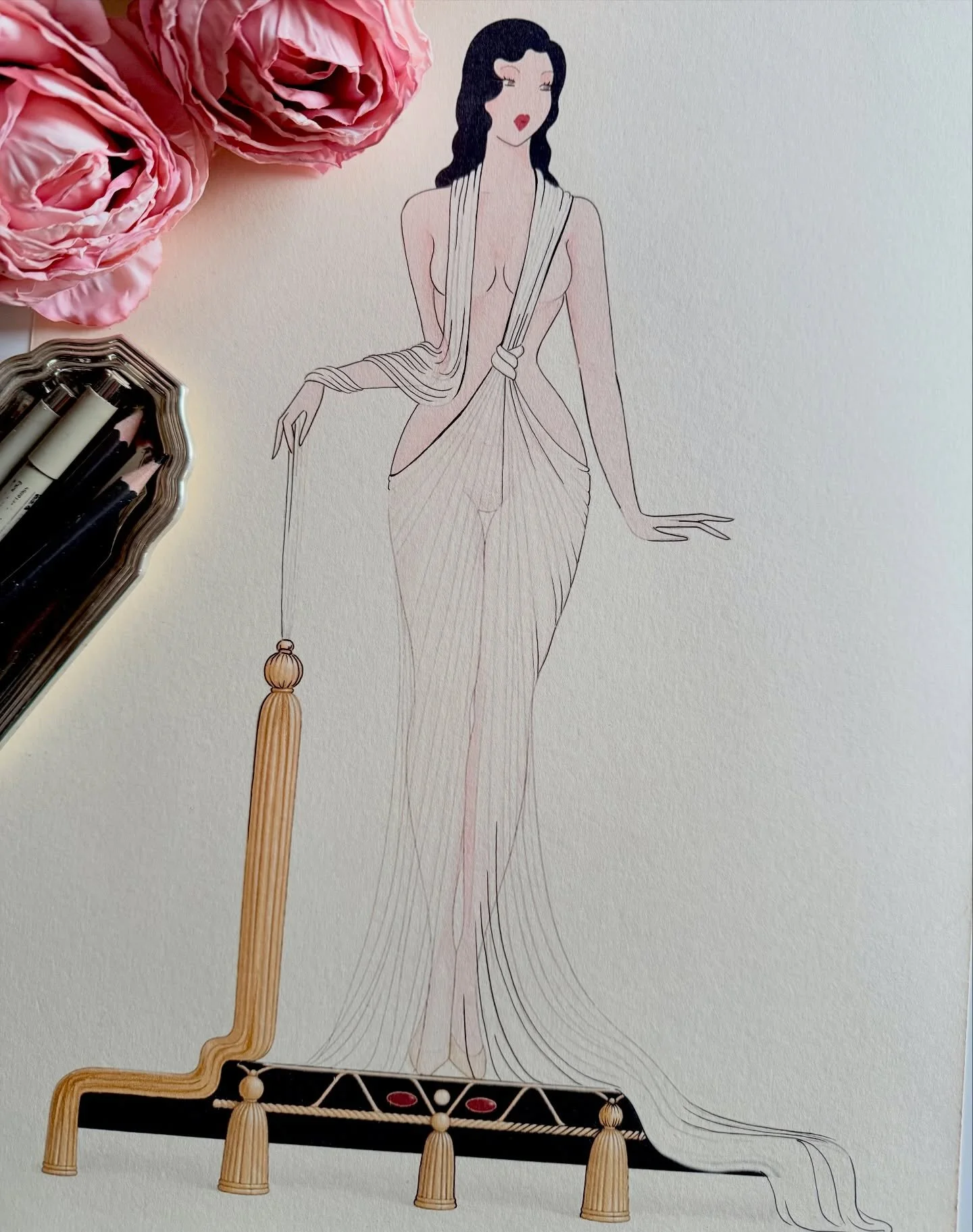 Art Dec&ograve; mood✨

#artdeco #1920s #madamedabi #artworkinprogress #artdecointerior