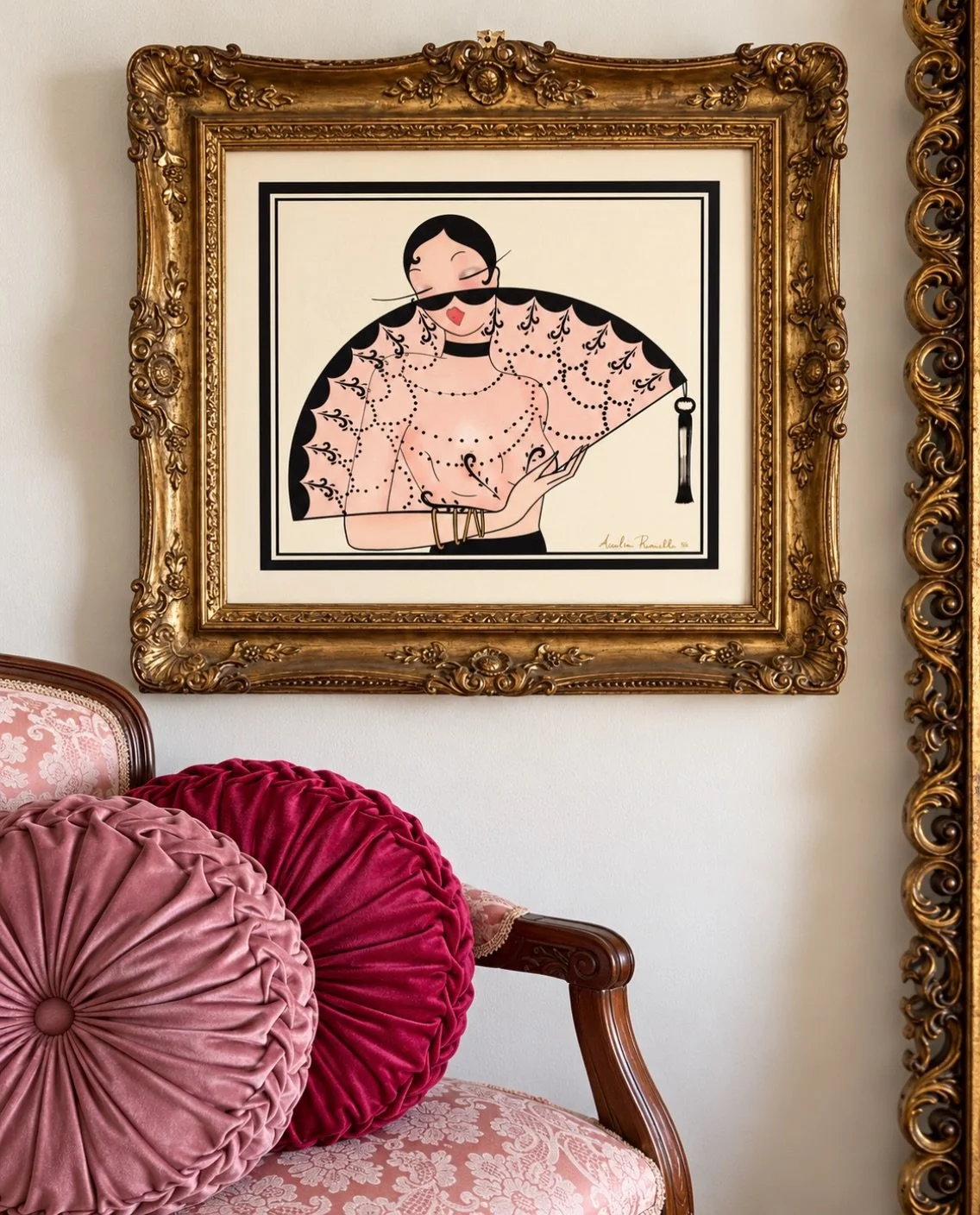Portrait with fan

#vintageportrait #artdeco #1920sfashion #fashionart #homedecor