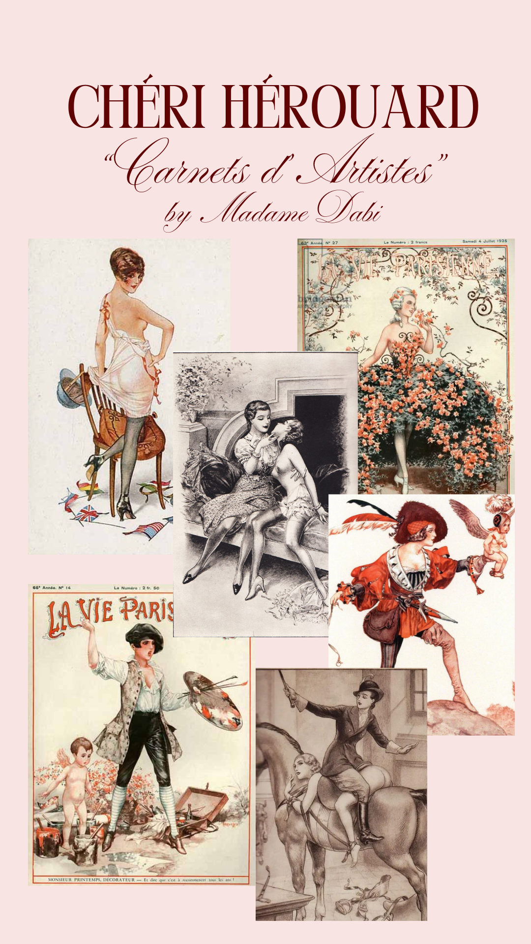 a collage of illustrations by cheri herouard