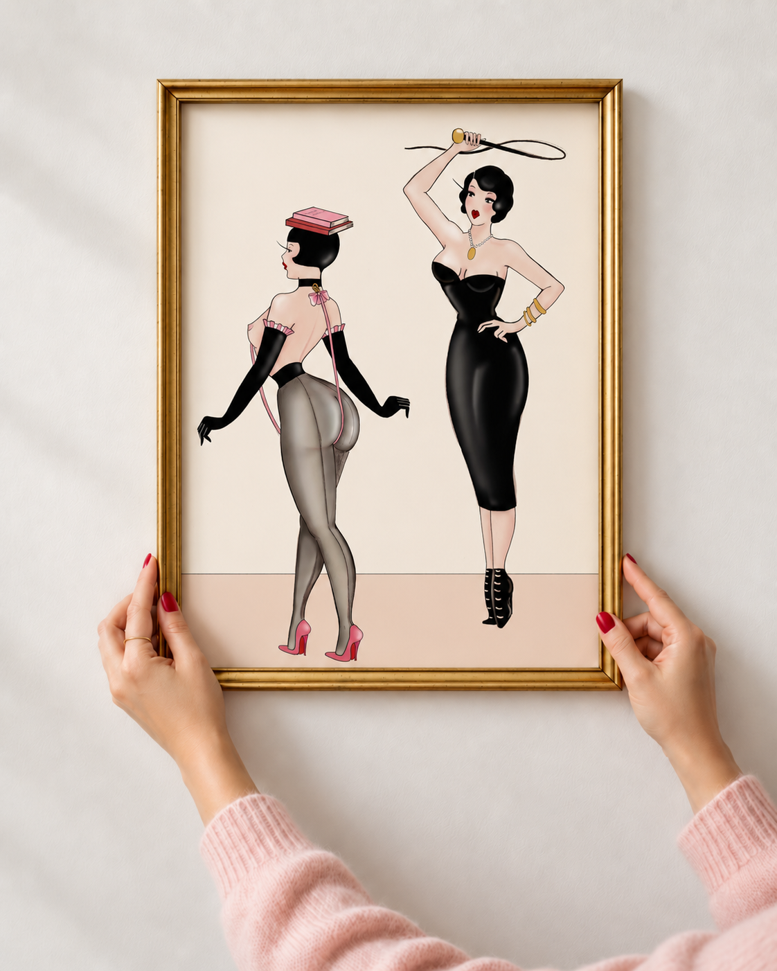 fetish art print,pin up style wall art.png