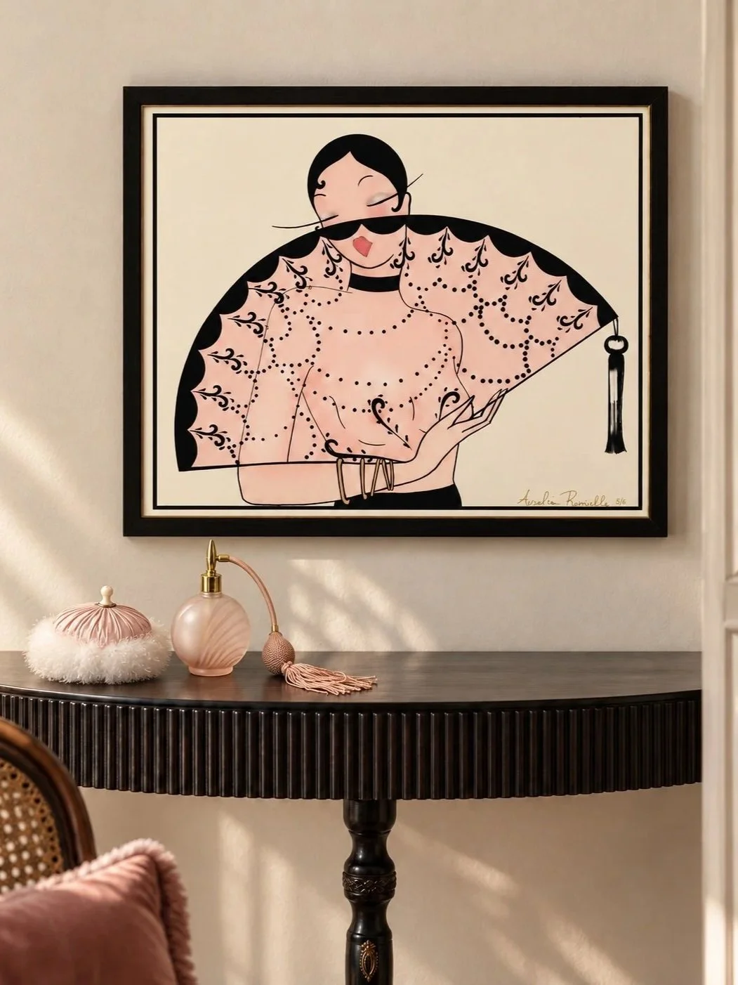 Portrait with fan