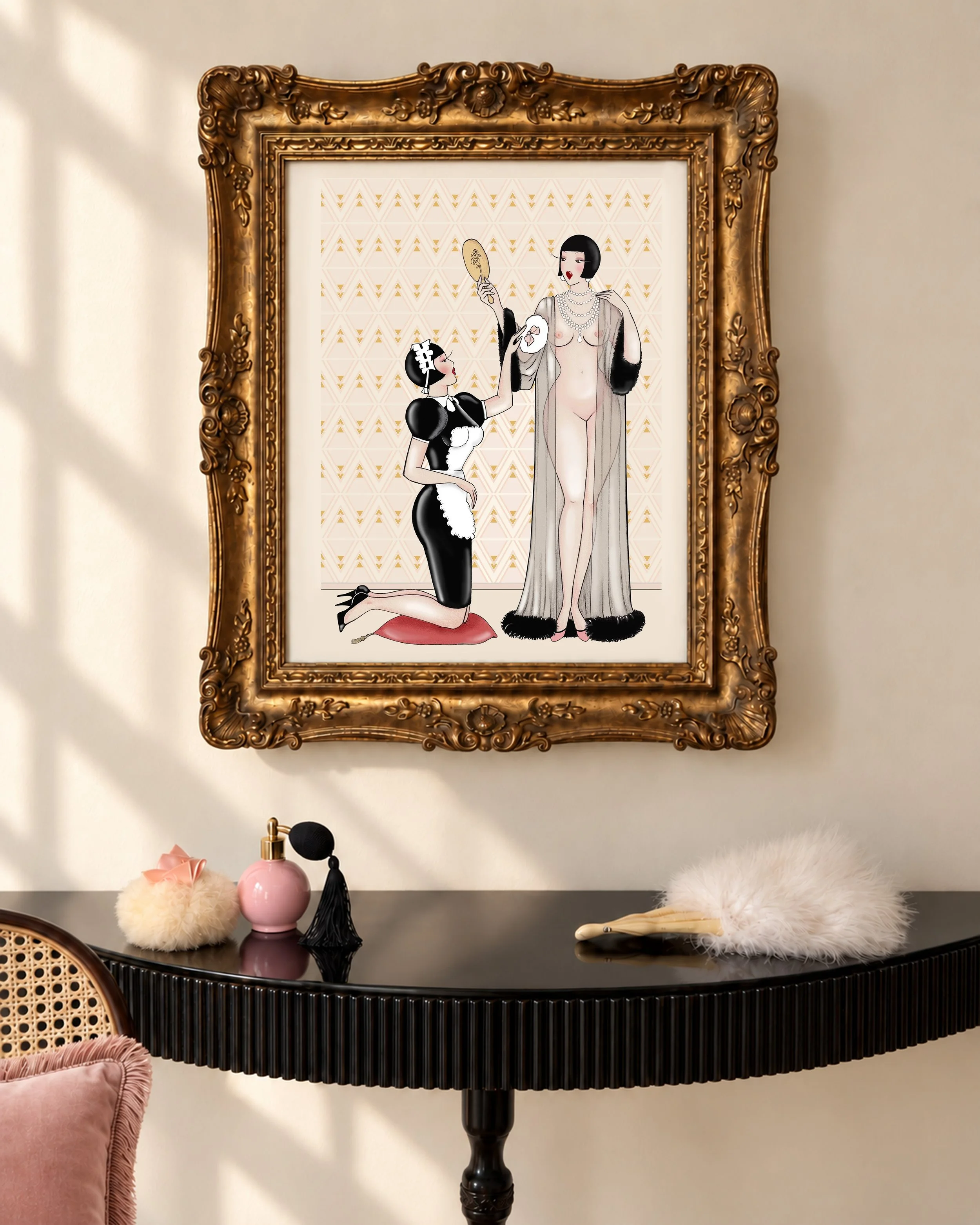erotic art print,maid ,boudoir art.jpg