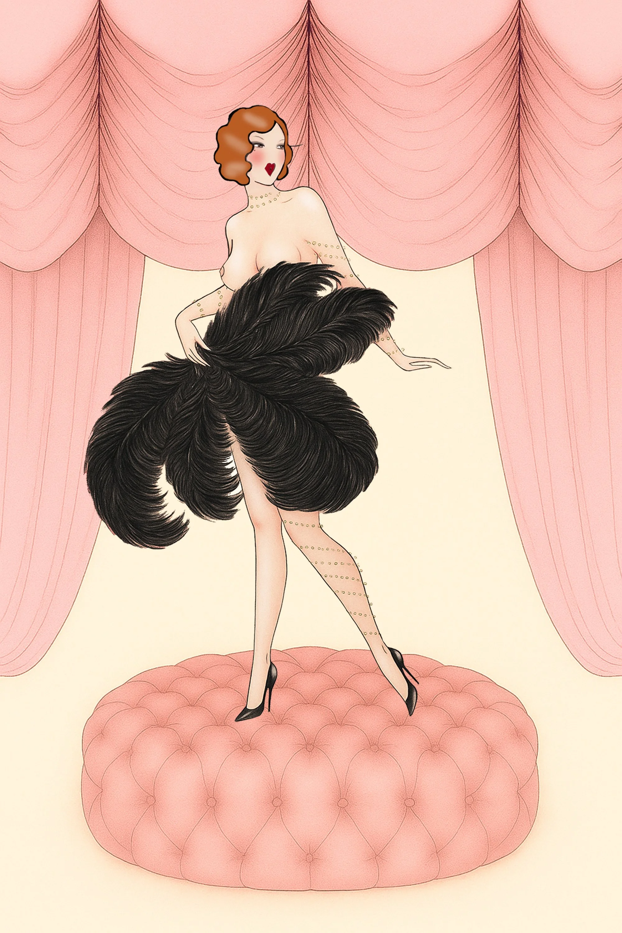 Custom Burlesque Portrait