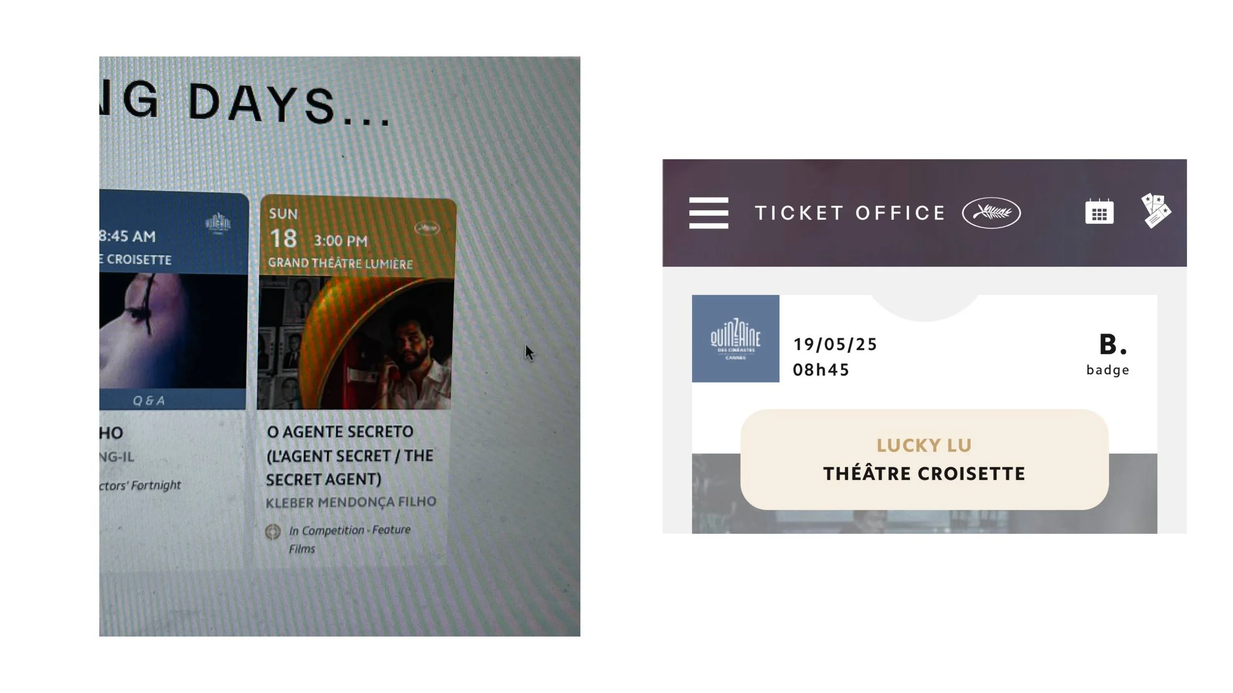 Cannes Film Festival Ticket