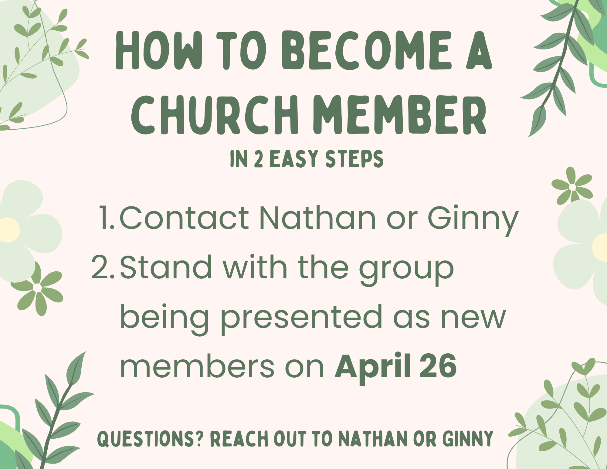 Welcome New Members