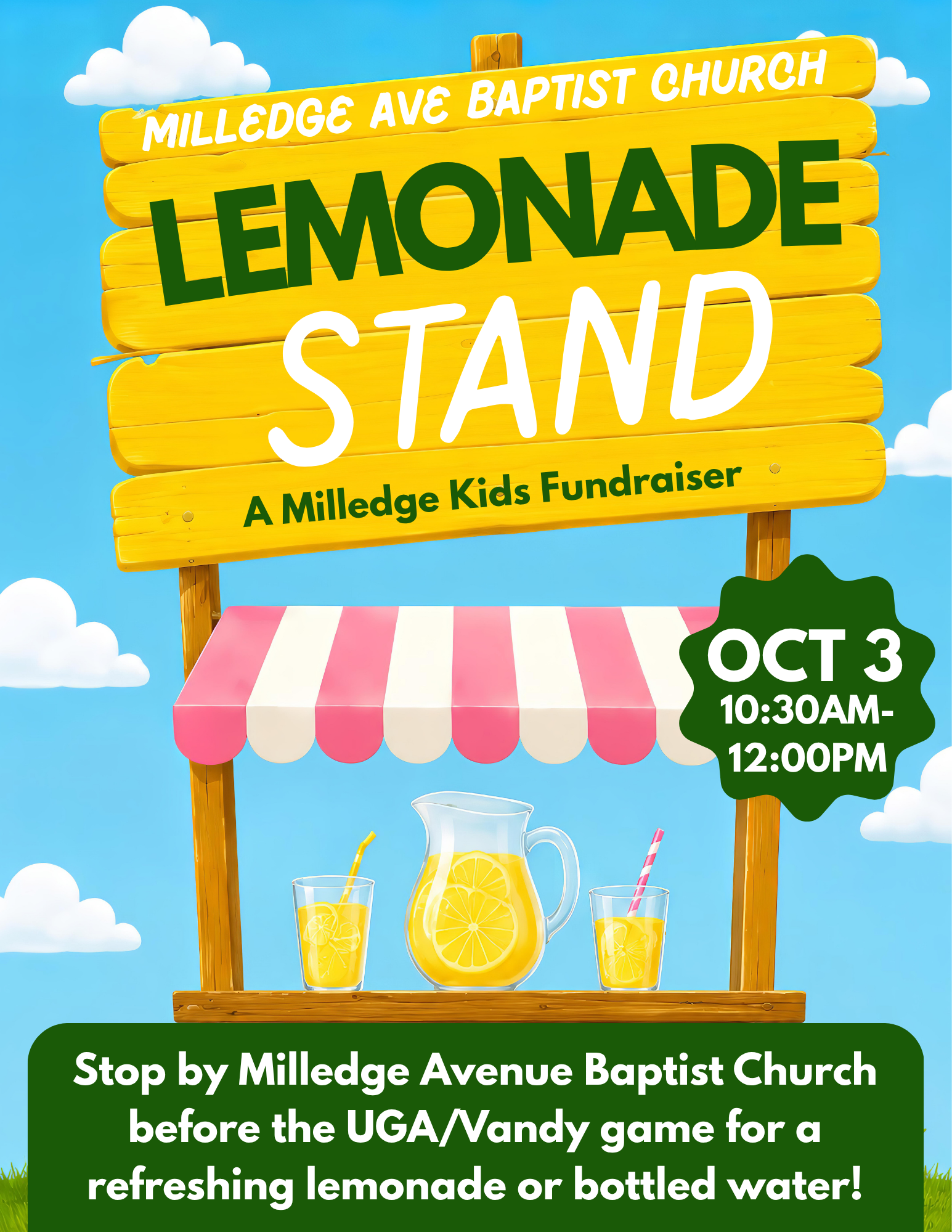 Milledge Ave Kids Fundraiser Lemonade Stand