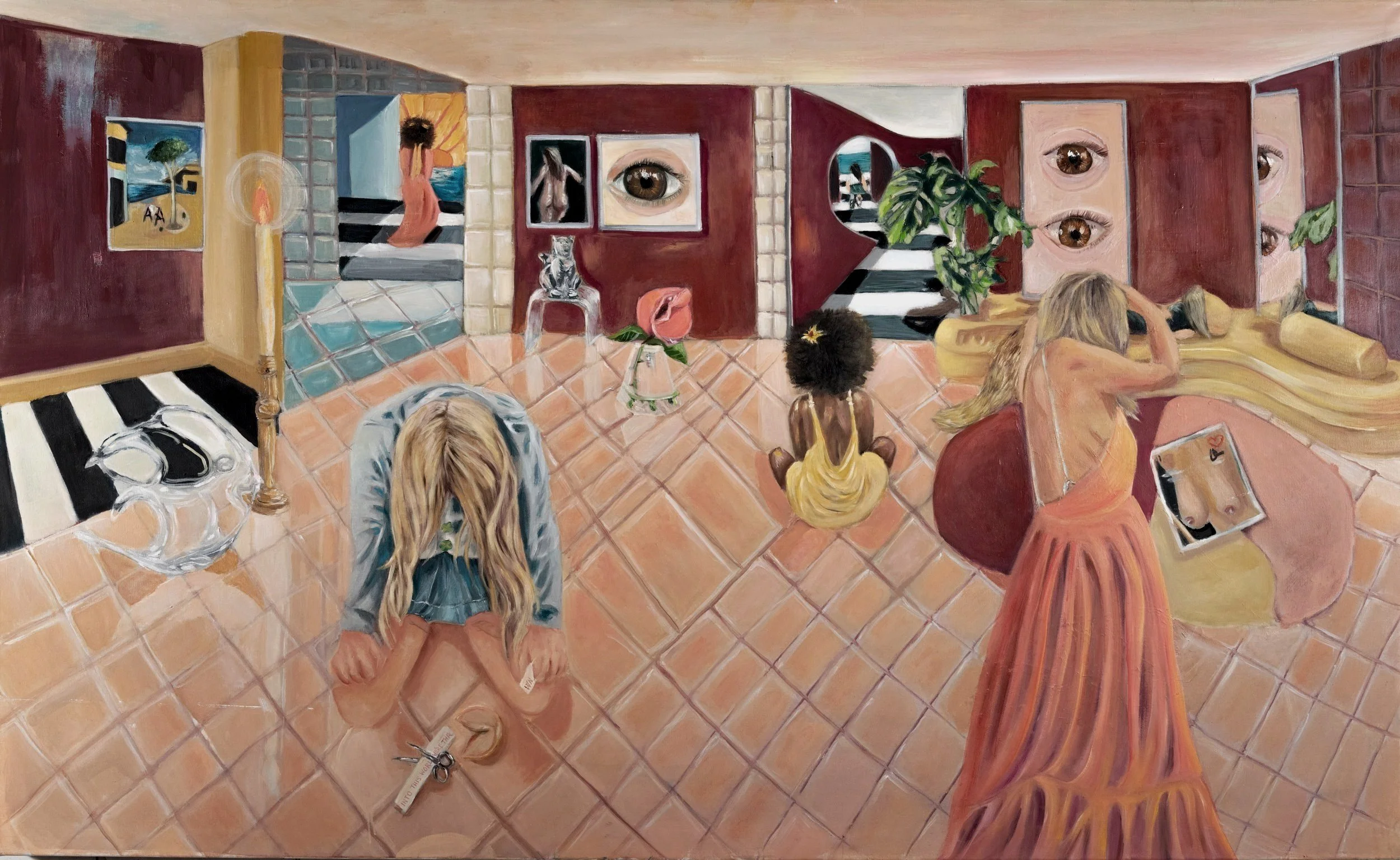 SELF PORTRAIT WITH FRIENDS
180 cm x 120 cm - Oil on Canvas - Original