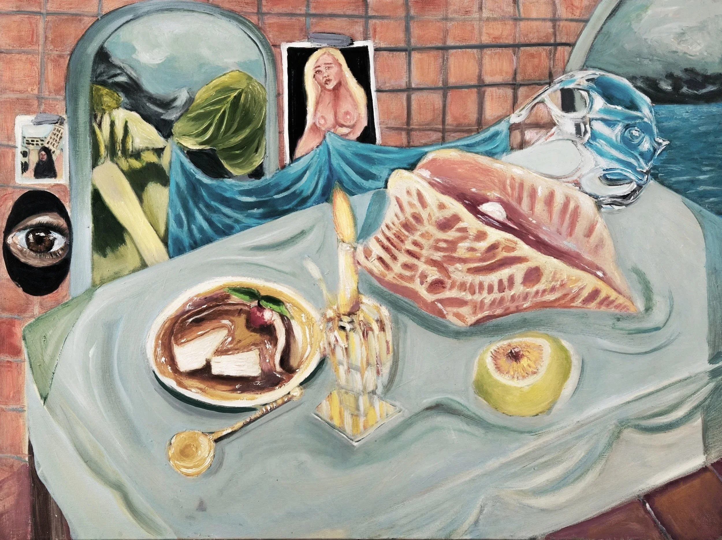 SHELL WITH SEAVIEW
80 cm x 60 cm ( 32" X 24" ) - Oil on Canvas - Original