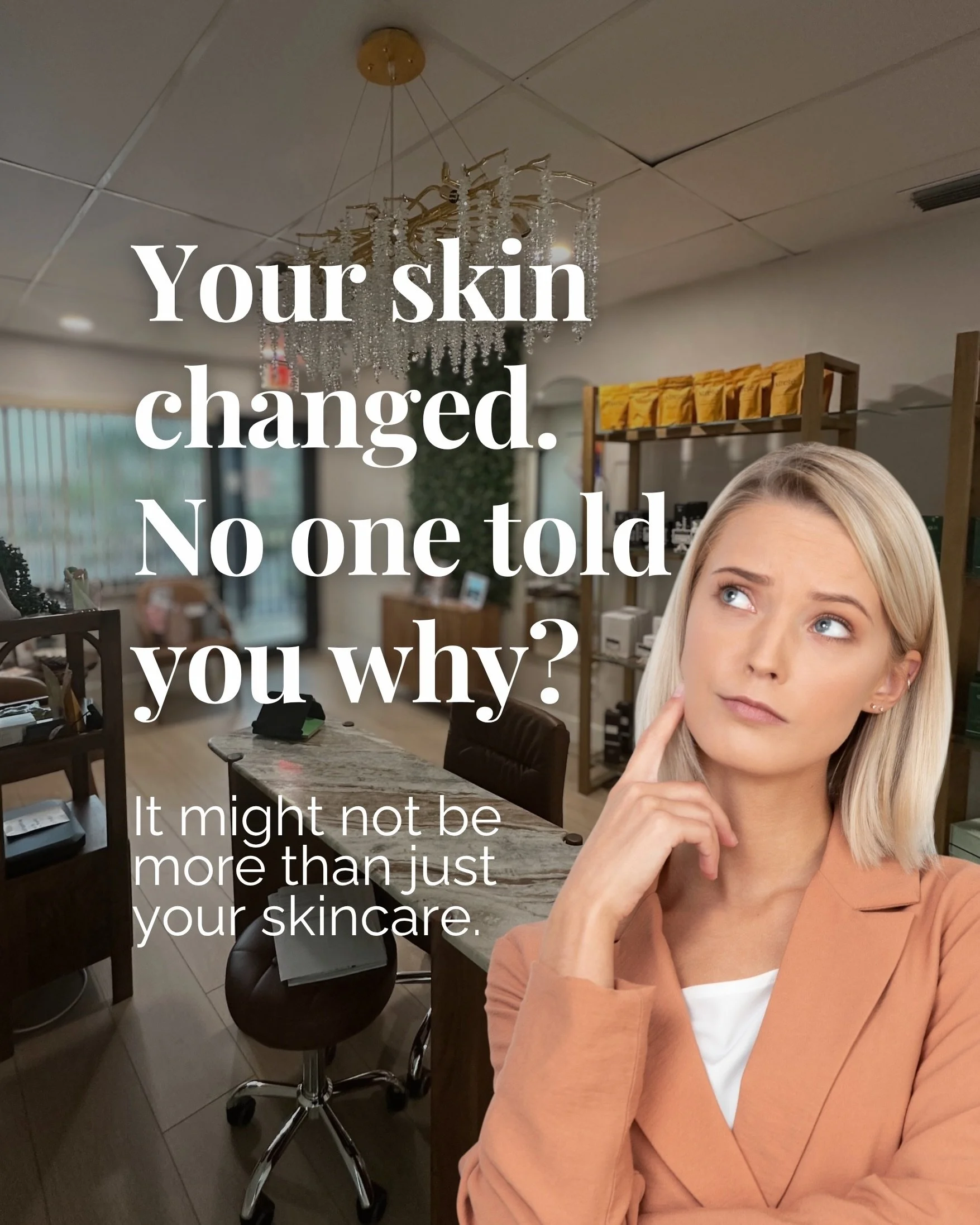 Have you ever felt like your skin just&hellip; changed?
And no one really told you why?

Sometimes it&rsquo;s not just skincare.
Sometimes it&rsquo;s what&rsquo;s happening inside your body.

When your hormones shift, your skin can start to reflect i