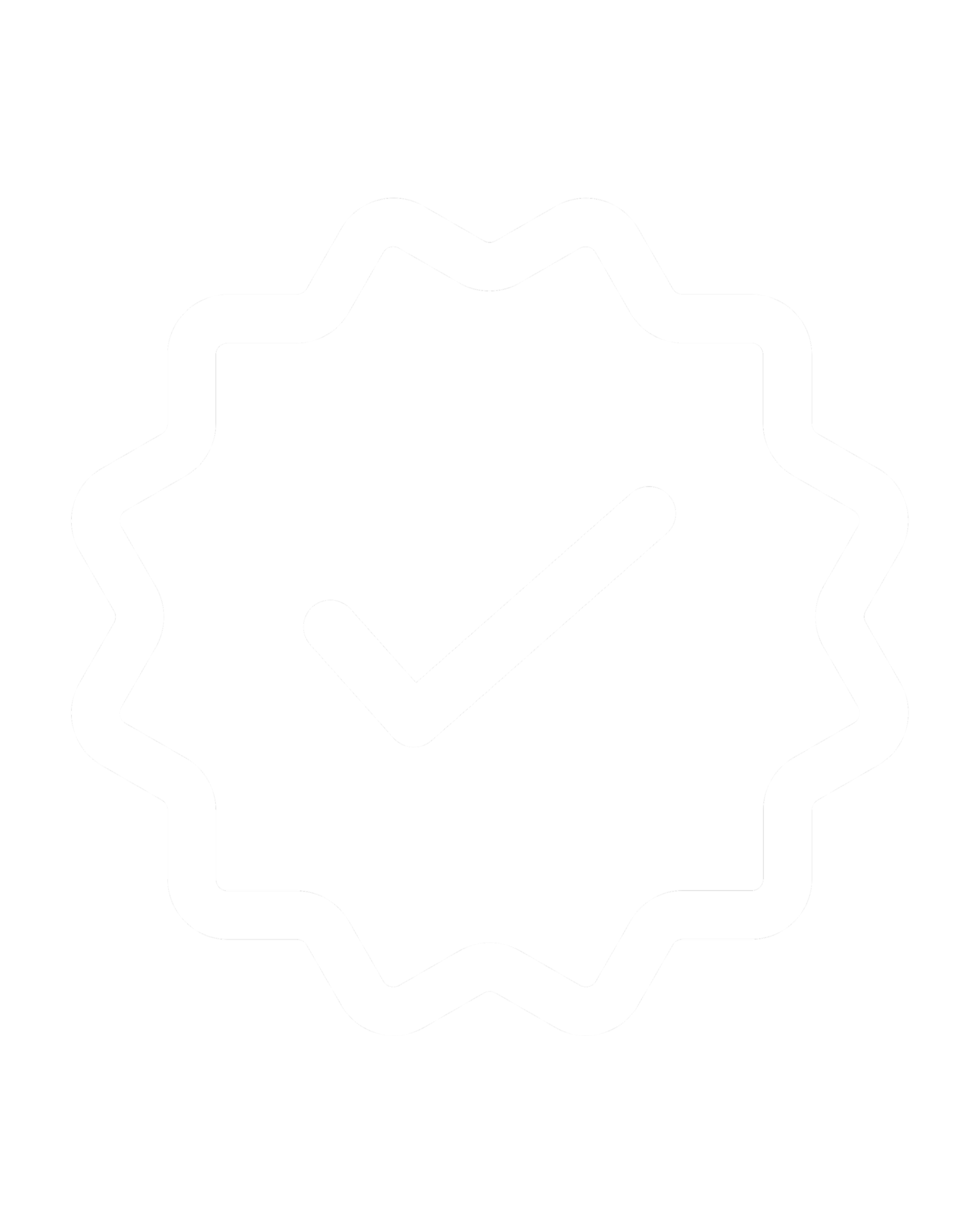 Black background with a white outline of a star inside a wavy-edged badge, with a white diagonal line crossing through the star.