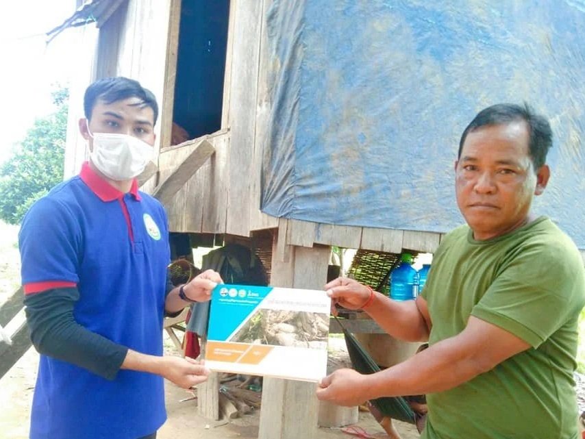 SM Team of AIMS Project Continued To Distribute Farmer Diary Book and Conducted A BLT for Farmers in Ratanak Kiri Province