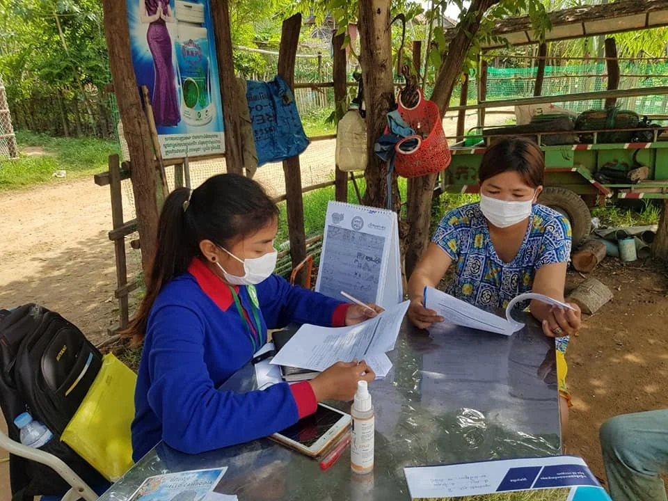 The SM Team of the AIMS Project Continued To Conduct A Training On Business Literacy for Farmers in Kampong Thom Province