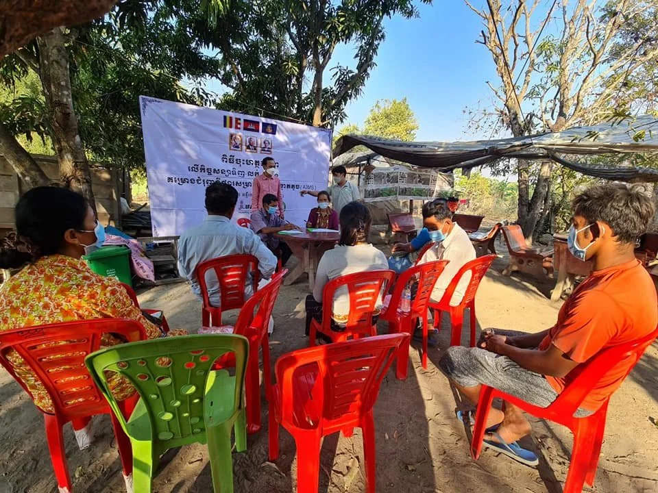 AIMS Project Team Organized Signing Ceremony of Sale And Purchase Agreement of Chicken In Kratie Province