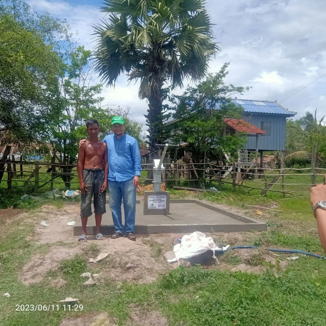 Prof. Khairul Hafiz, President of LSO, visited 13 Big Handpump Wells in Kampong Chhnang and Pursat Province