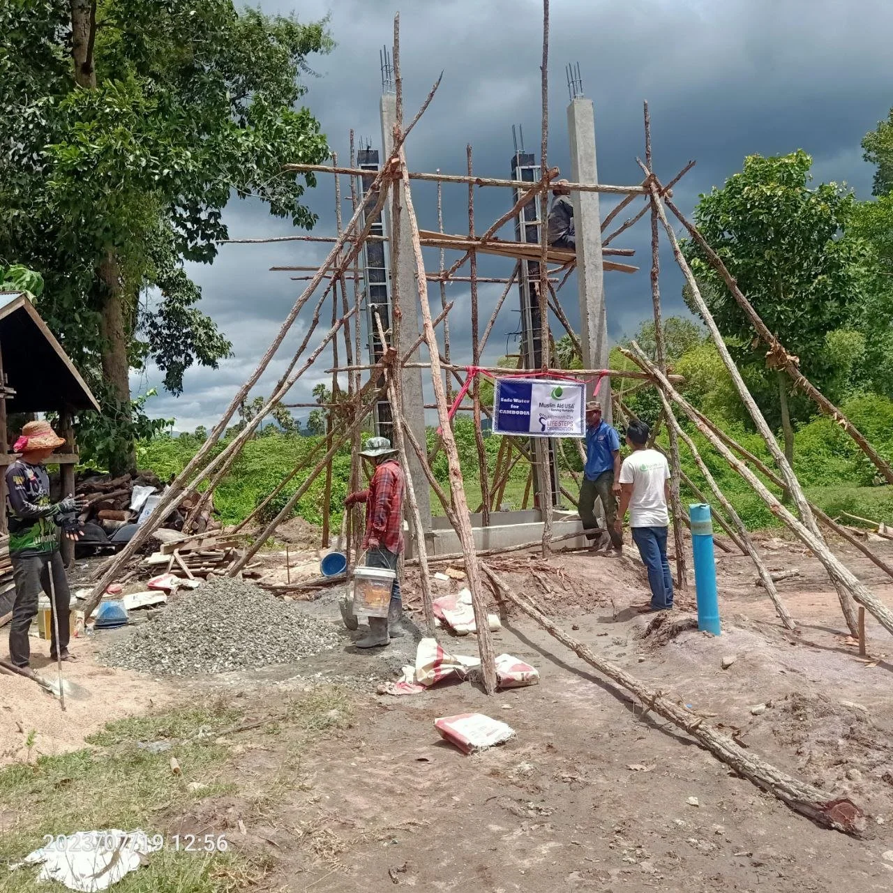 LSO Project Team Monitored the Process of Construction of the Water Pipeline System in Pursat Province