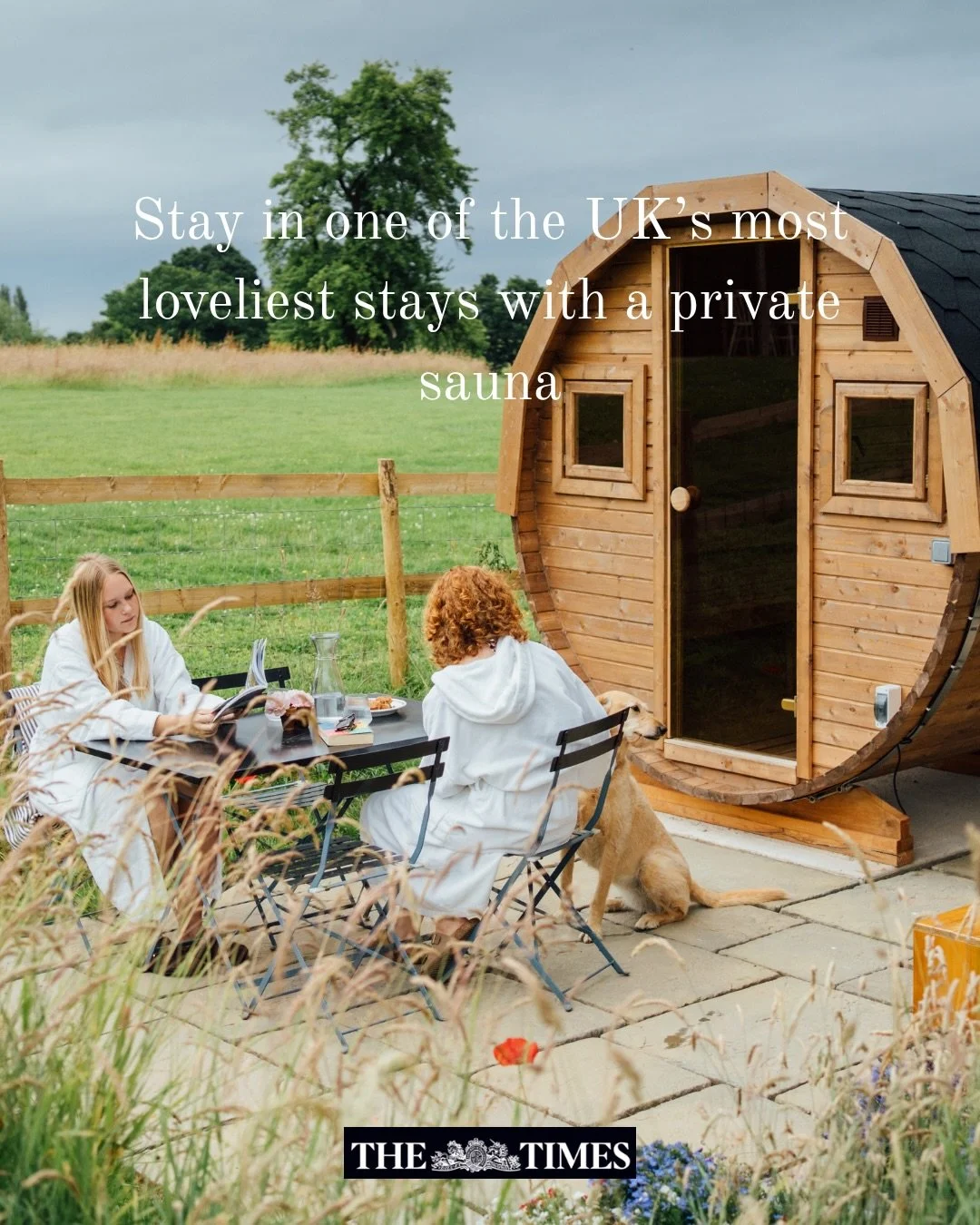 When your soul is craving a countryside farm stay with access to an outdoor wellness area, cold shower, plunge pool and sauna 🌾✨ and you stumble across @redfordfarmstays in the Saturday @thetimes 📰 

Grab a last minute weekend break whilst the sun 
