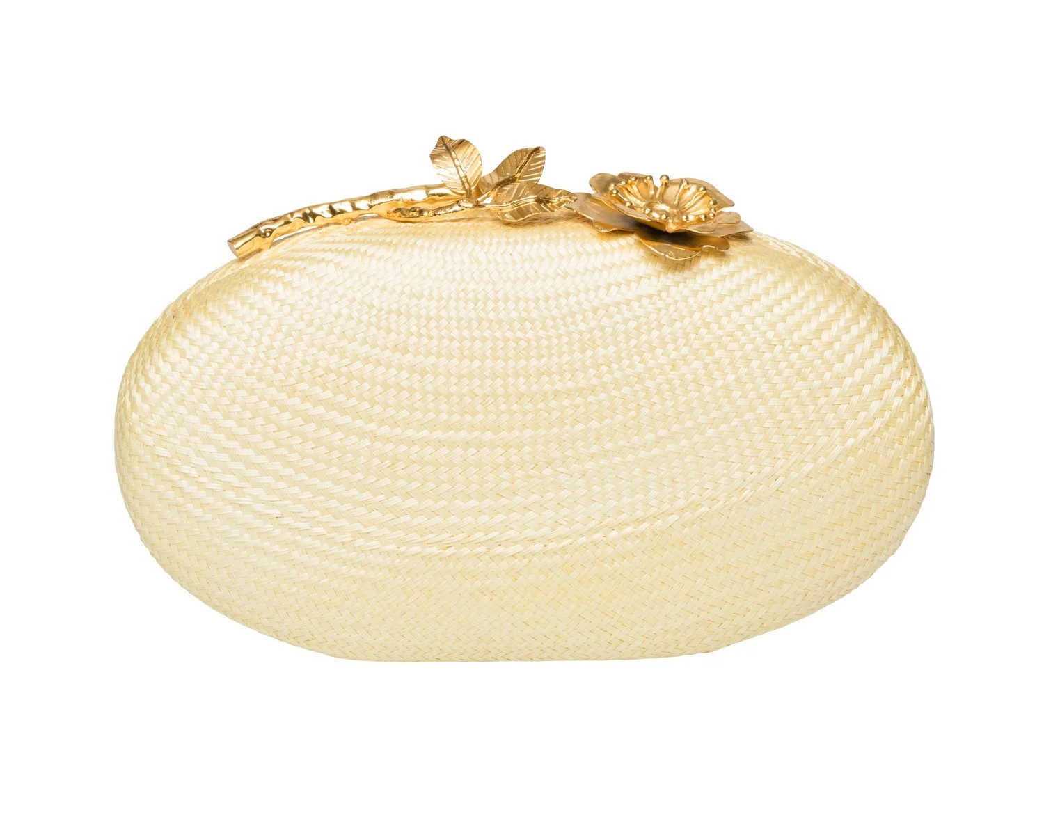 JOANNA Oval Clutch - Pale Yellow