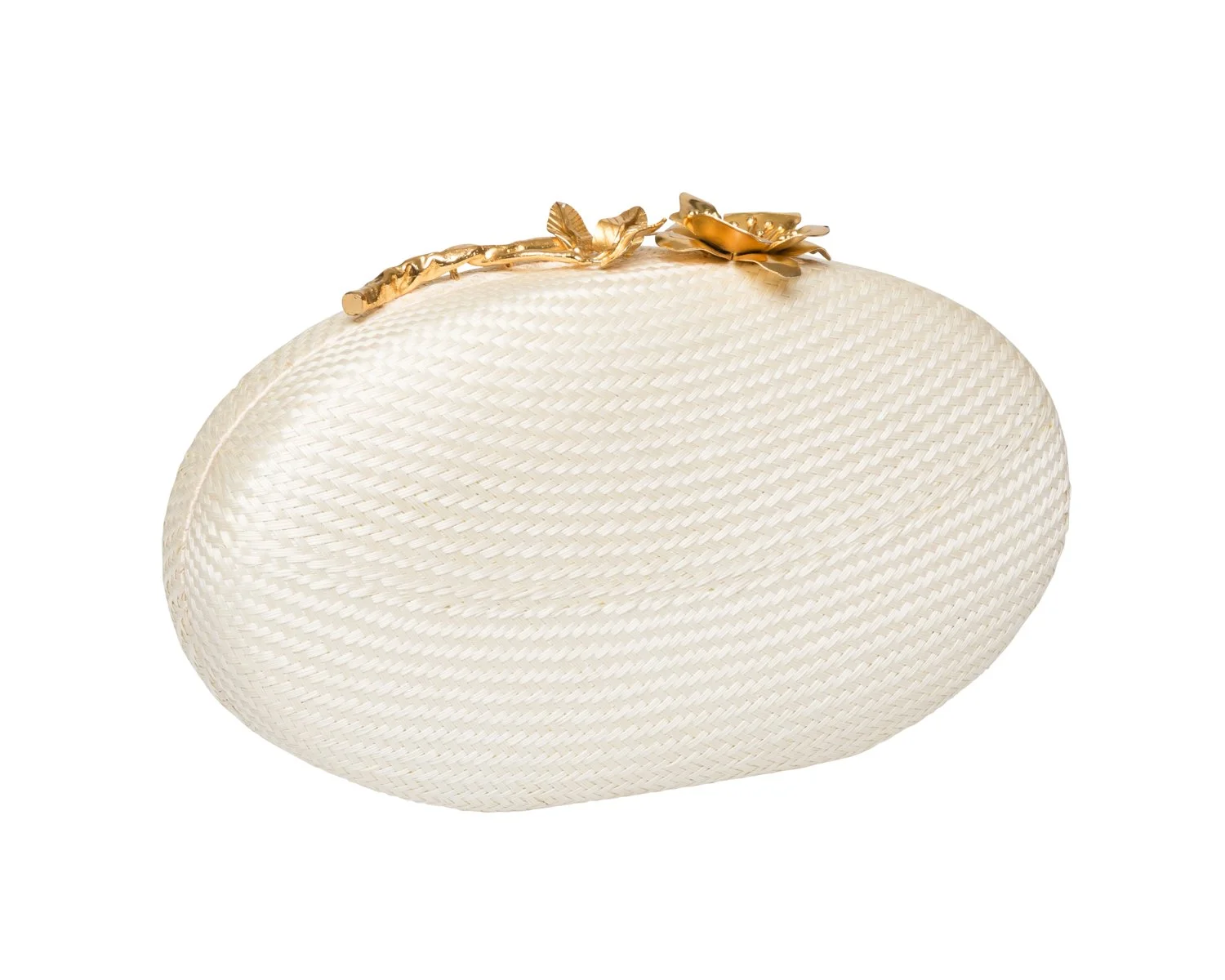 JOANNA Oval Clutch - Off White