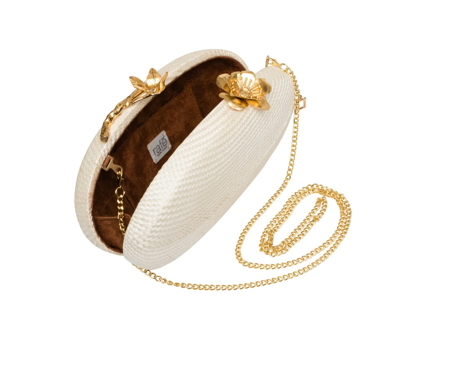 JOANNA Oval Clutch - Off White