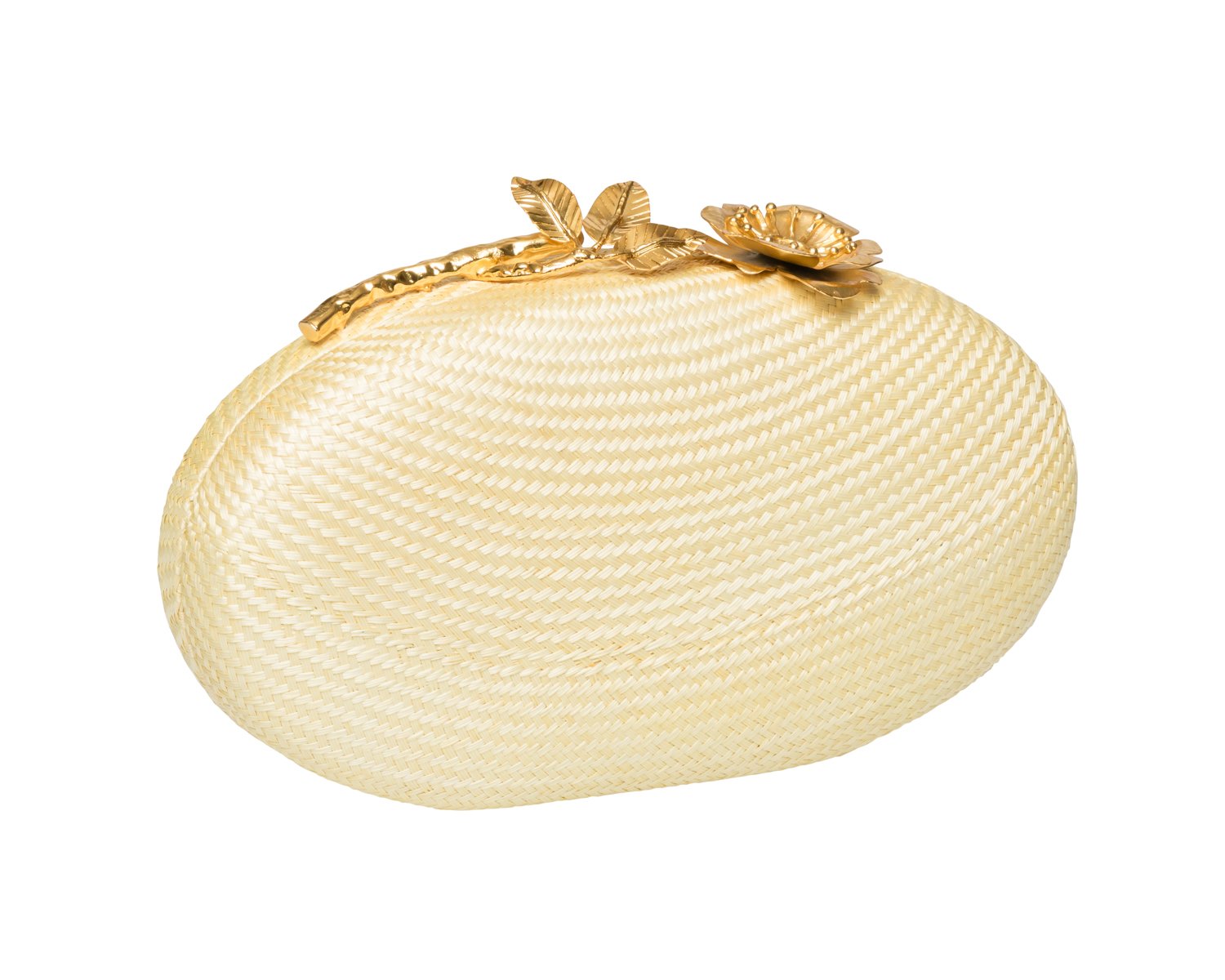JOANNA Oval Clutch - Pale Yellow