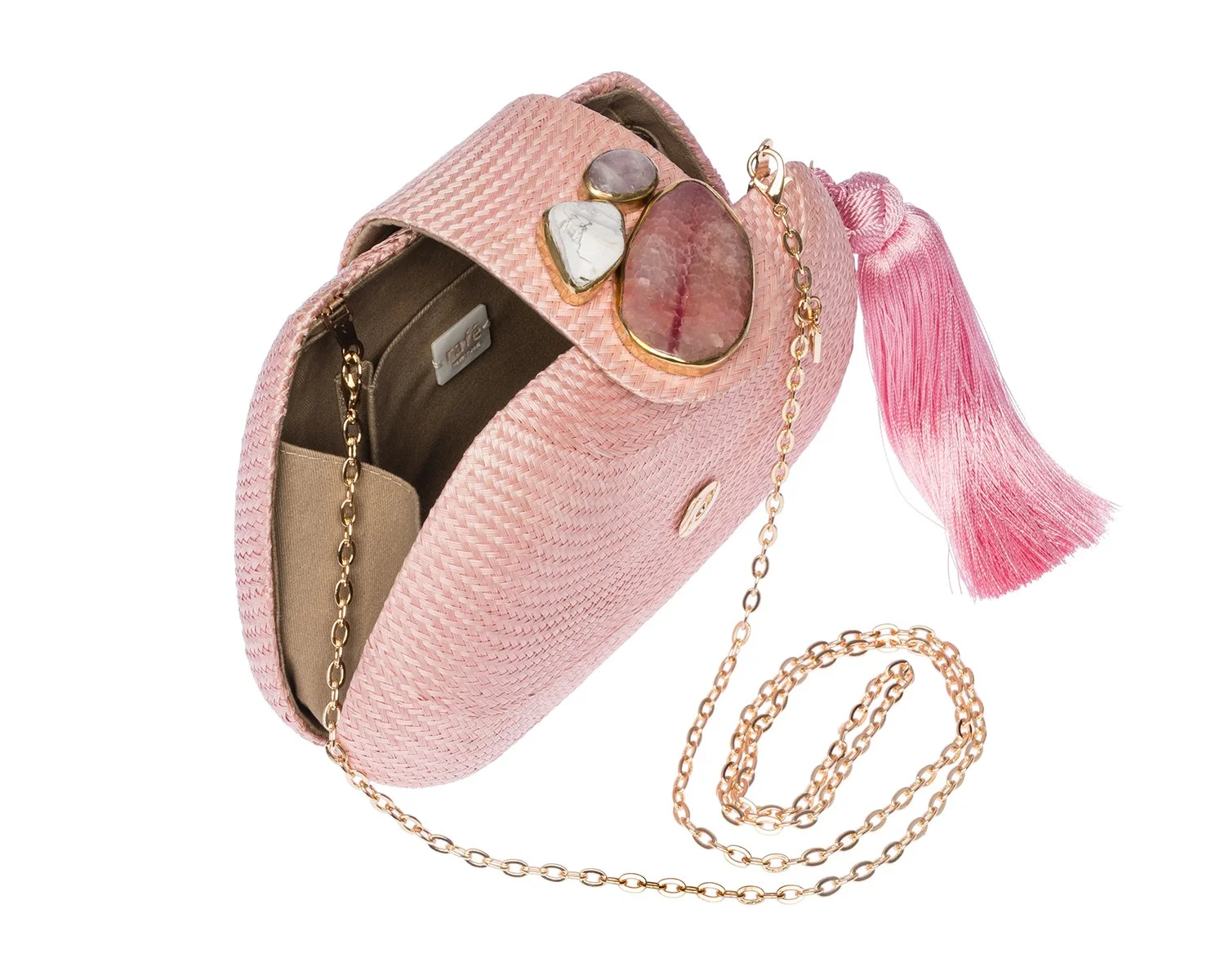 TAMU Bean Clutch - Pale Pink