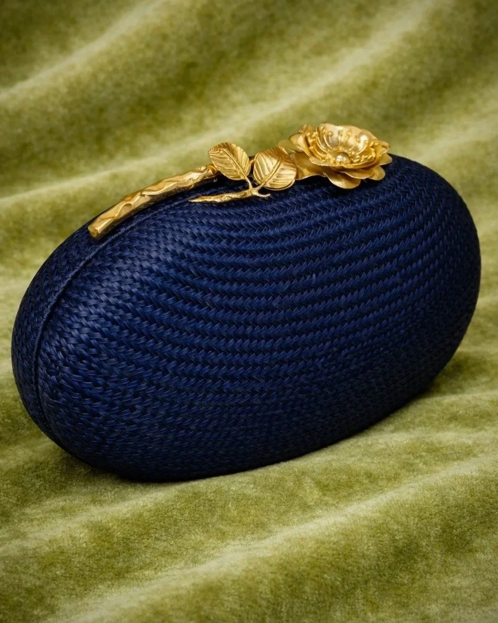 JOANNA Oval Clutch - Navy