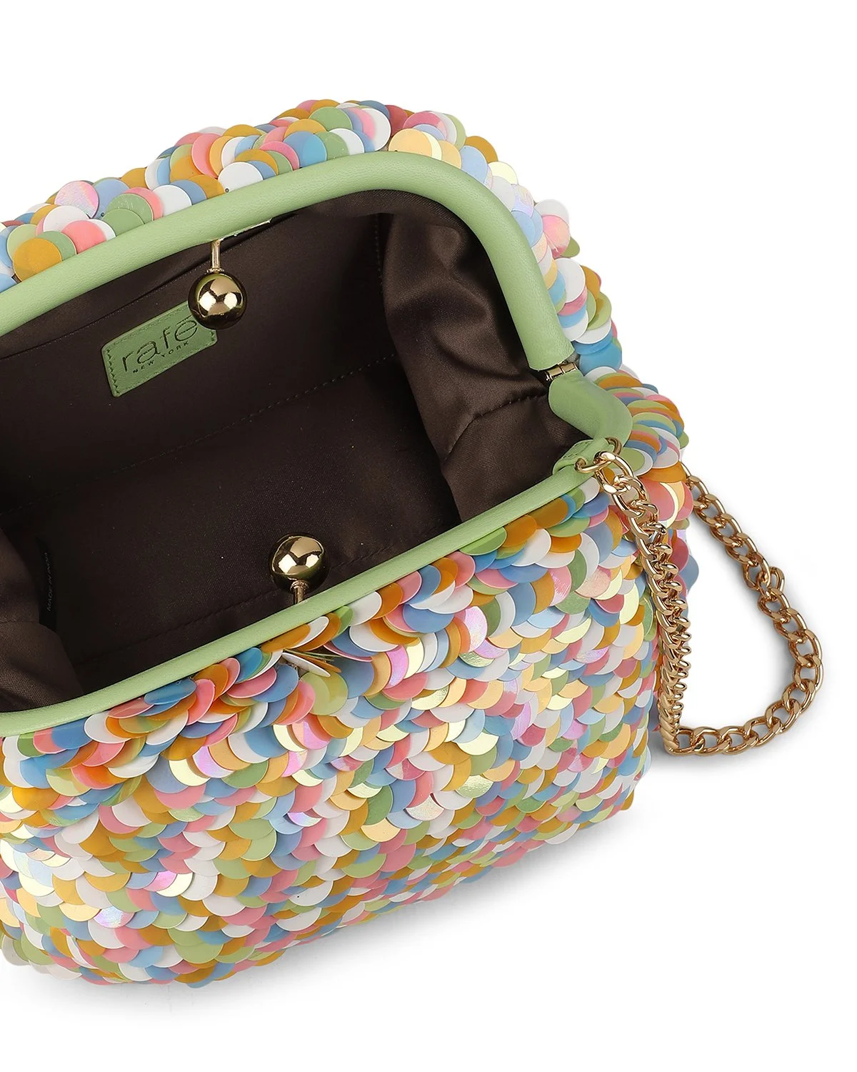 AYA Frame Clutch - Pastel Multi Paillettes