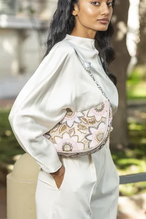 BELLEE Knot Pouch - Stucco — RAFE New York