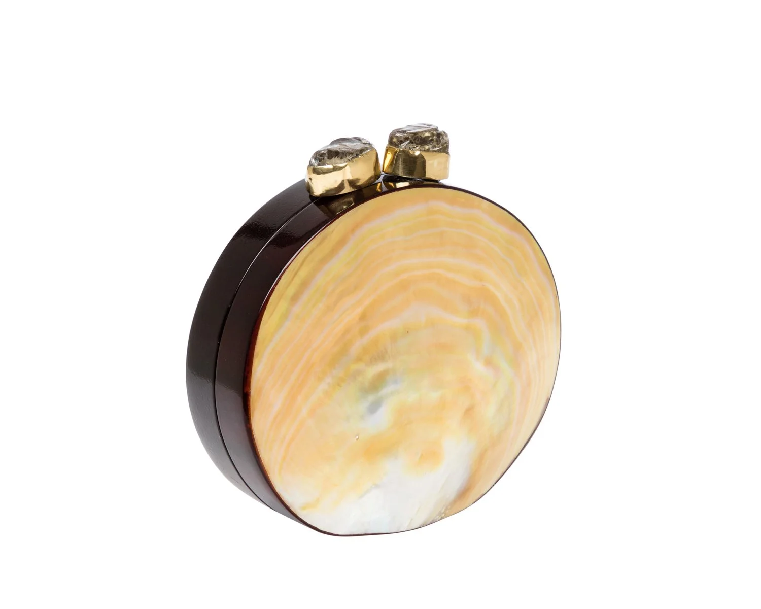 CONCHITA Shell Minaudière - Yellow