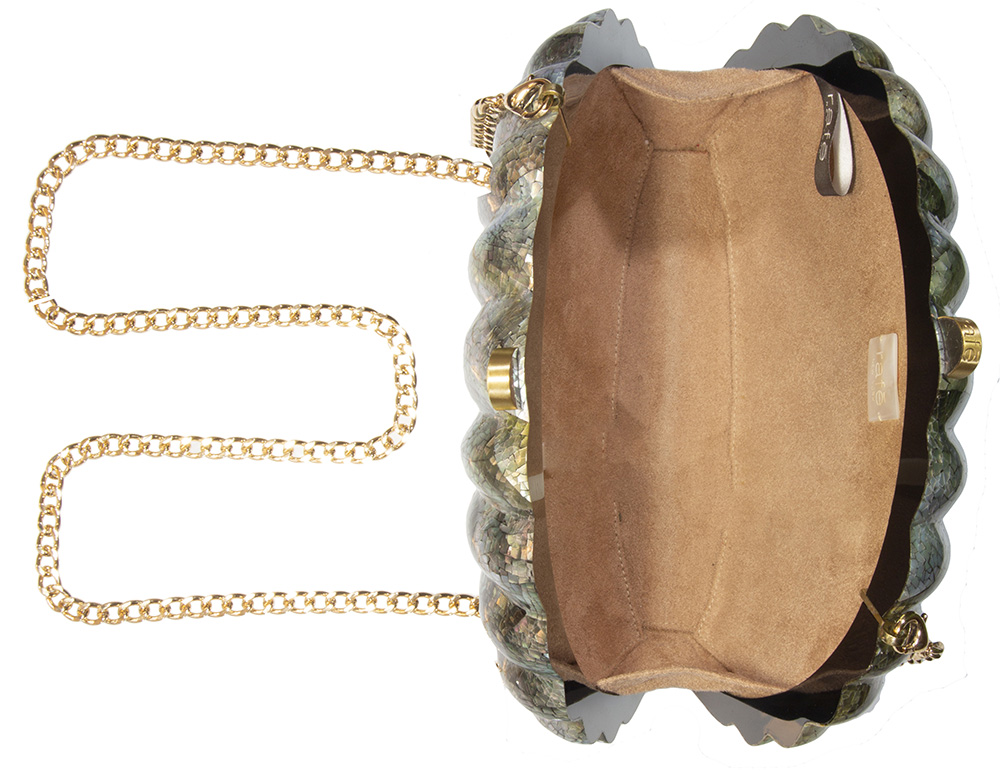 VENUS Clam Shell Minaudière - Grey