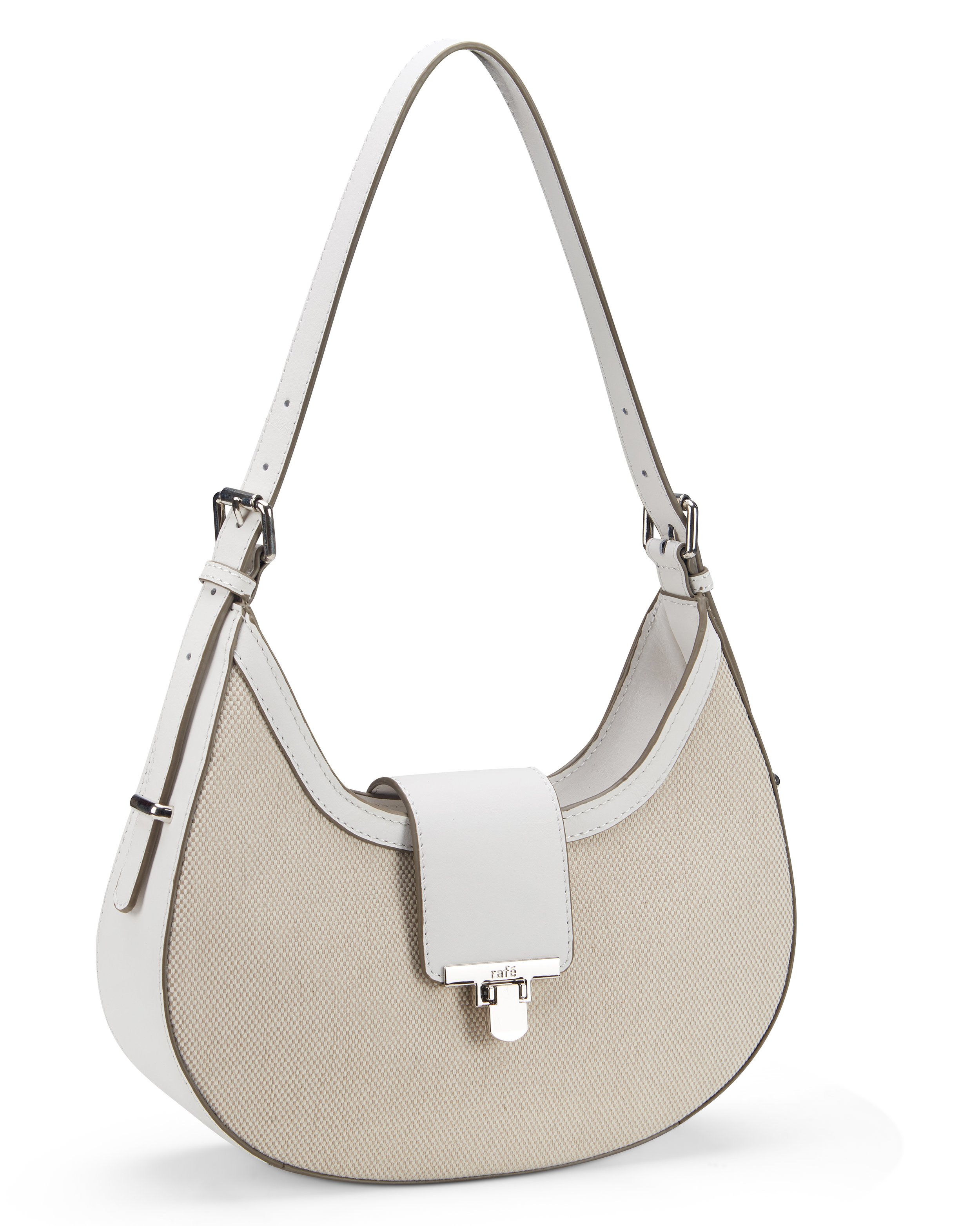 ANGIE Structured Hobo - Off White / White