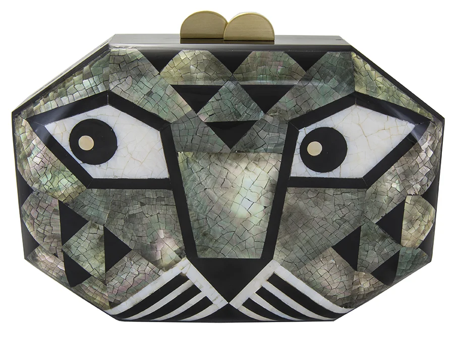 Animalia Minaudière - Grey Leopard / Rafe New York