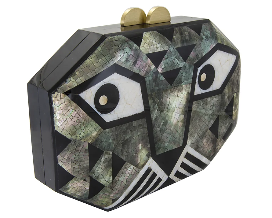 Animalia Minaudière - Grey Leopard / Rafe New York