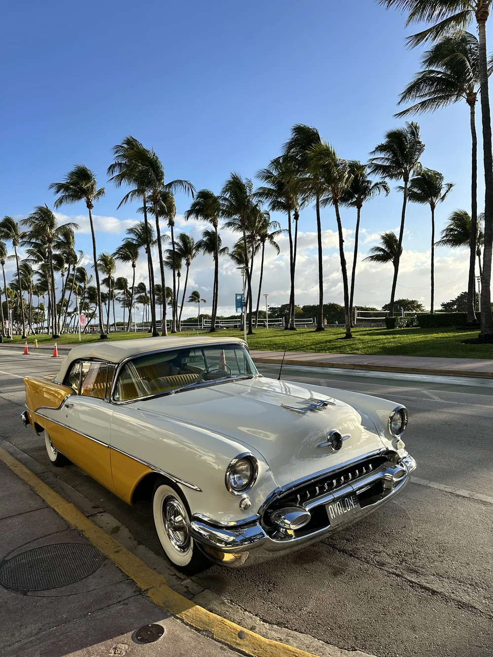 vintage car in South Beach