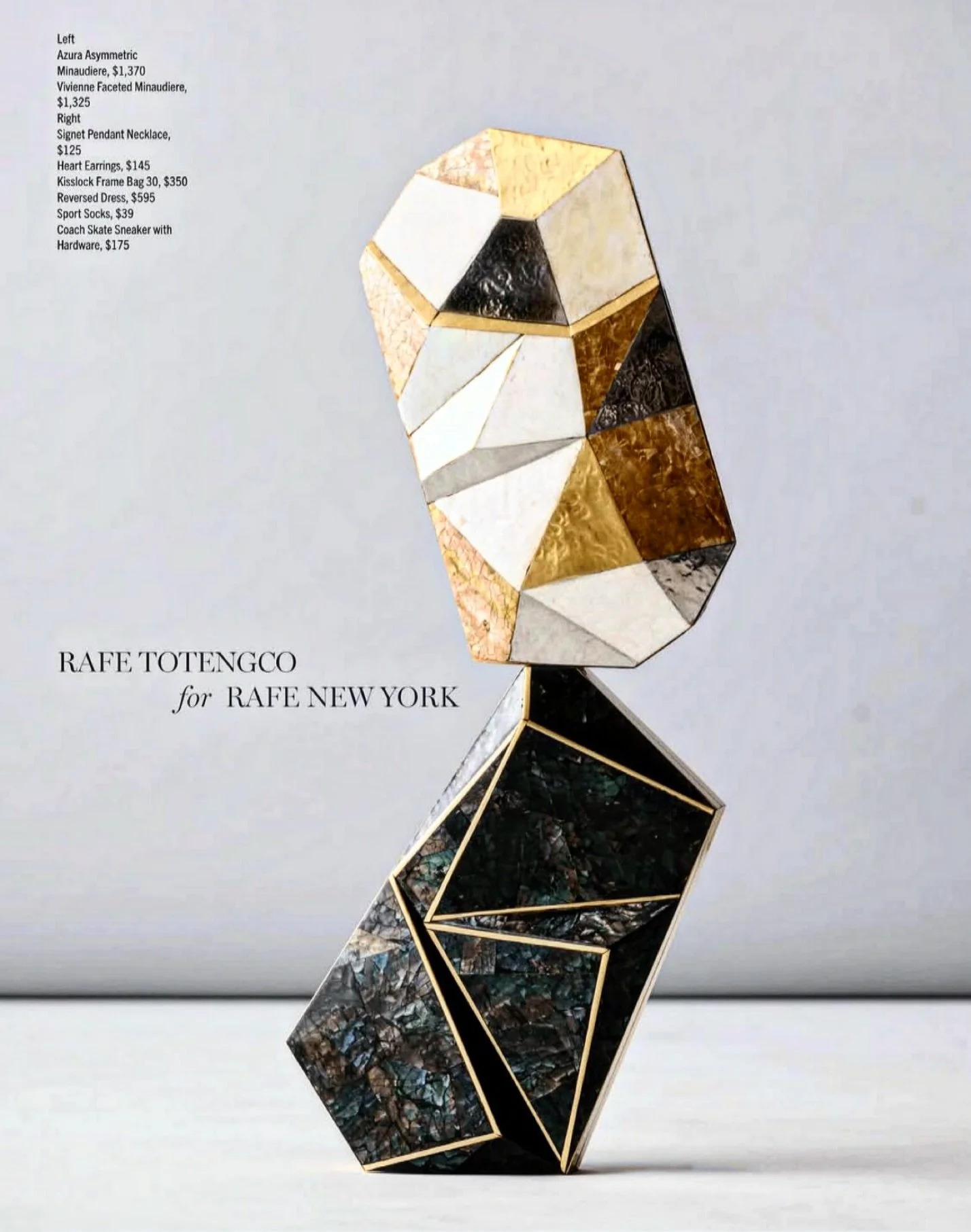 #canitellyou a gorgeous accessory is the exclamation point to a great look. The Vivienne and Azura minaudieres are both unmistakably Rafe - sculptural, iconic pieces in shell inlay that require days of intricate work by skilled artisans. Designed to 