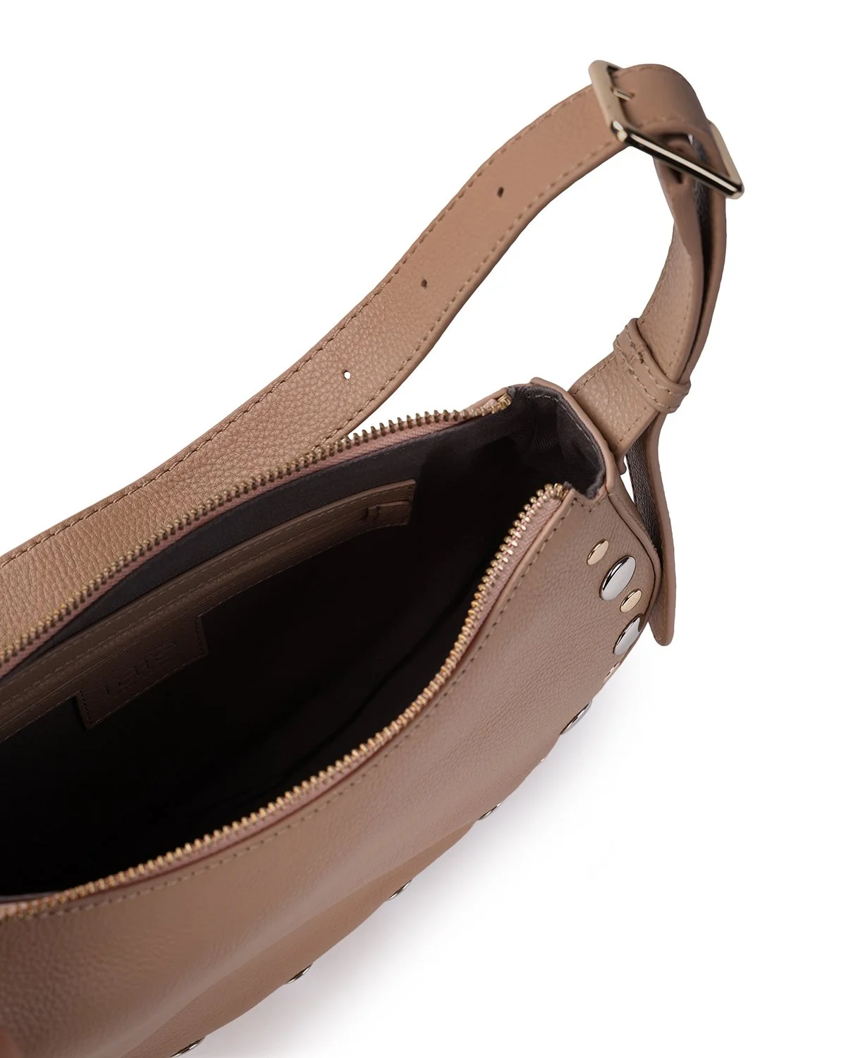 JANET Asymmetric Hobo - Barley/Gold/Silver