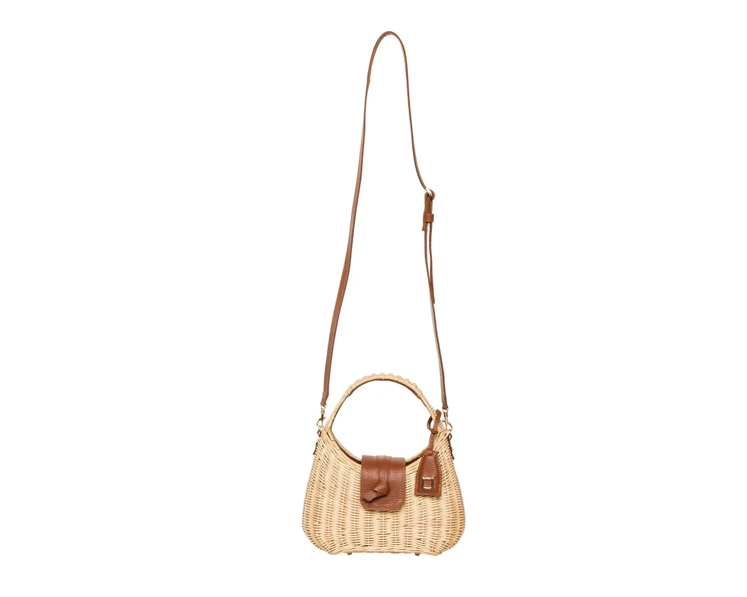 MIKA Top Handle - Natural / Cognac