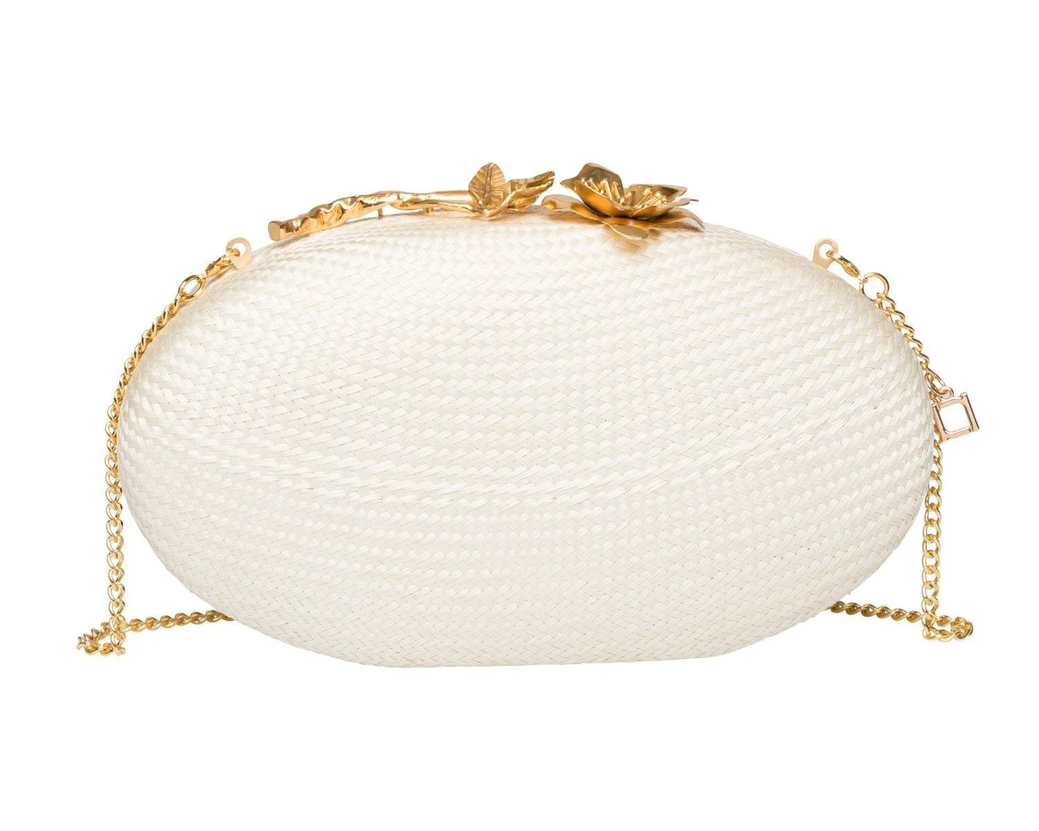 JOANNA Oval Clutch - Off White