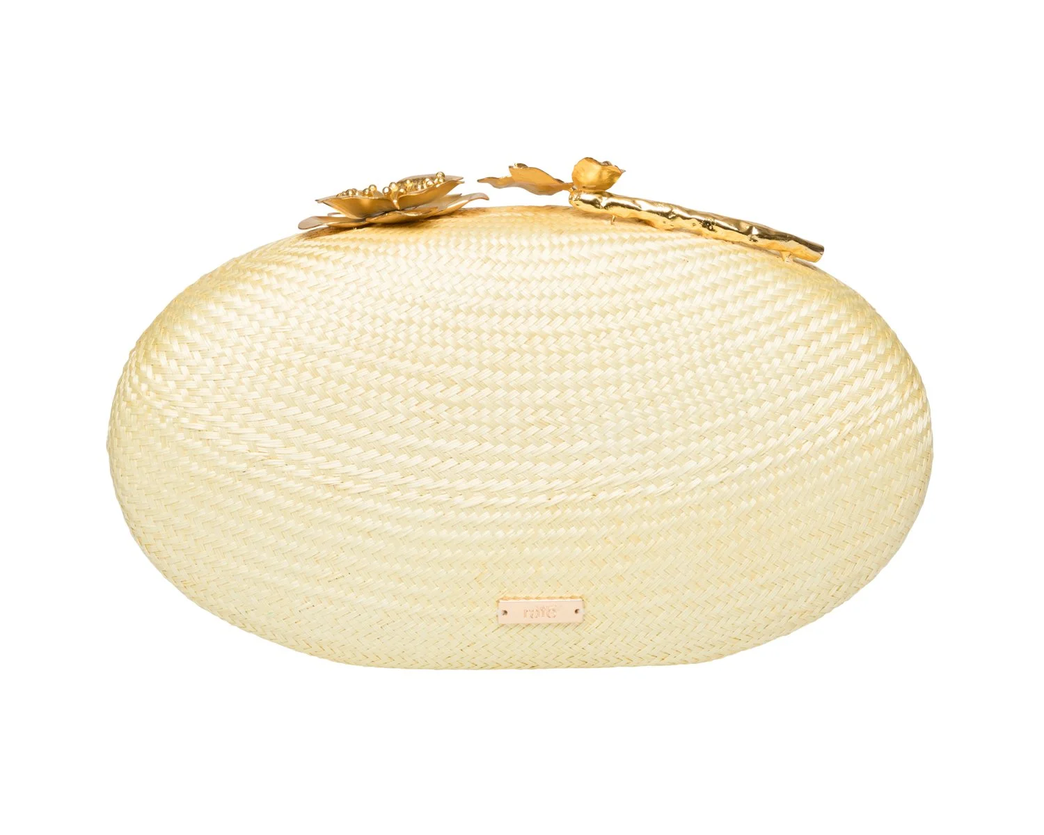 JOANNA Oval Clutch - Pale Yellow