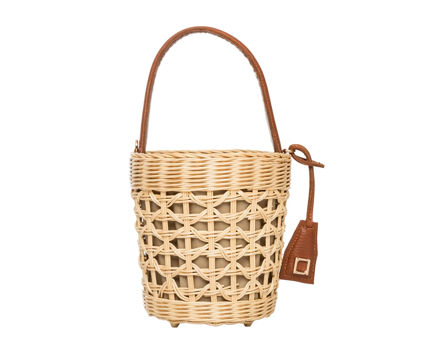 BIANCA Bucket Bag - Natural / Cognac