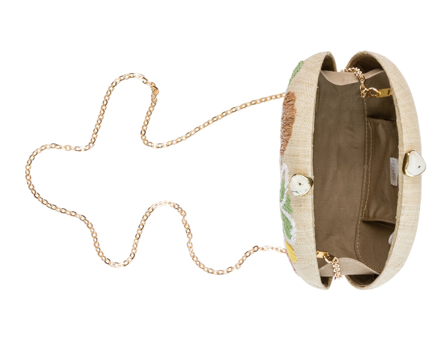 BERNA Dome Clutch - Natural / Pastels