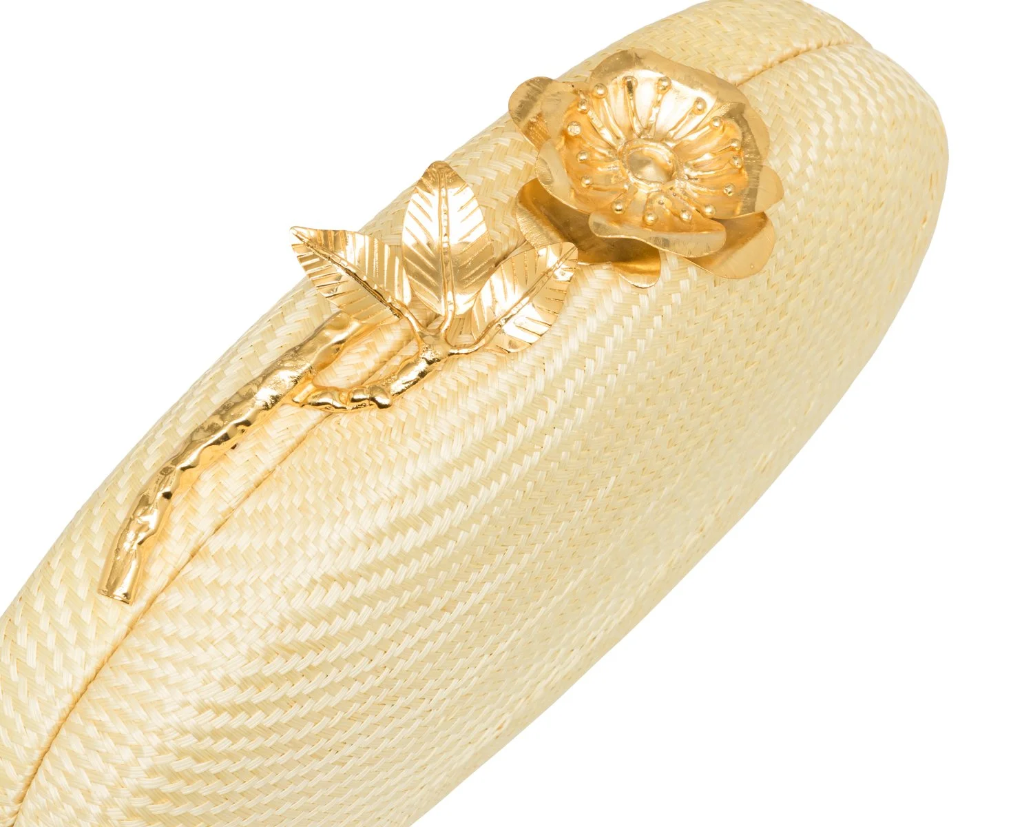 JOANNA Oval Clutch - Pale Yellow