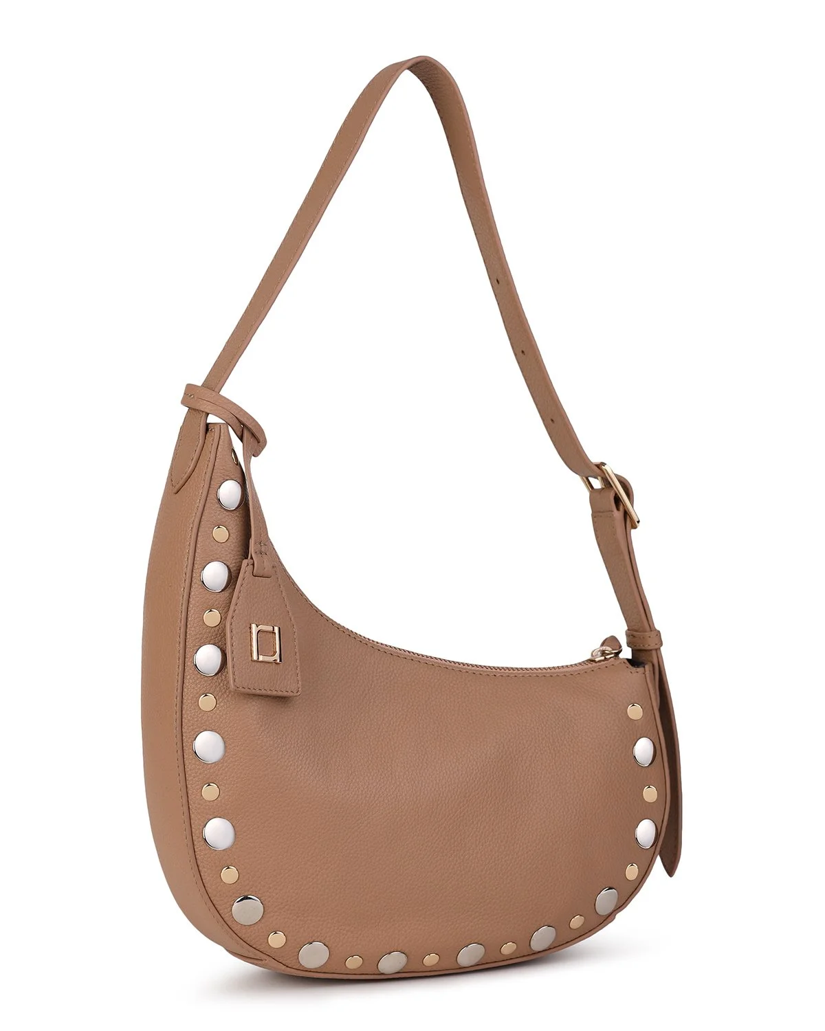 JANET Asymmetric Hobo - Barley/Gold/Silver