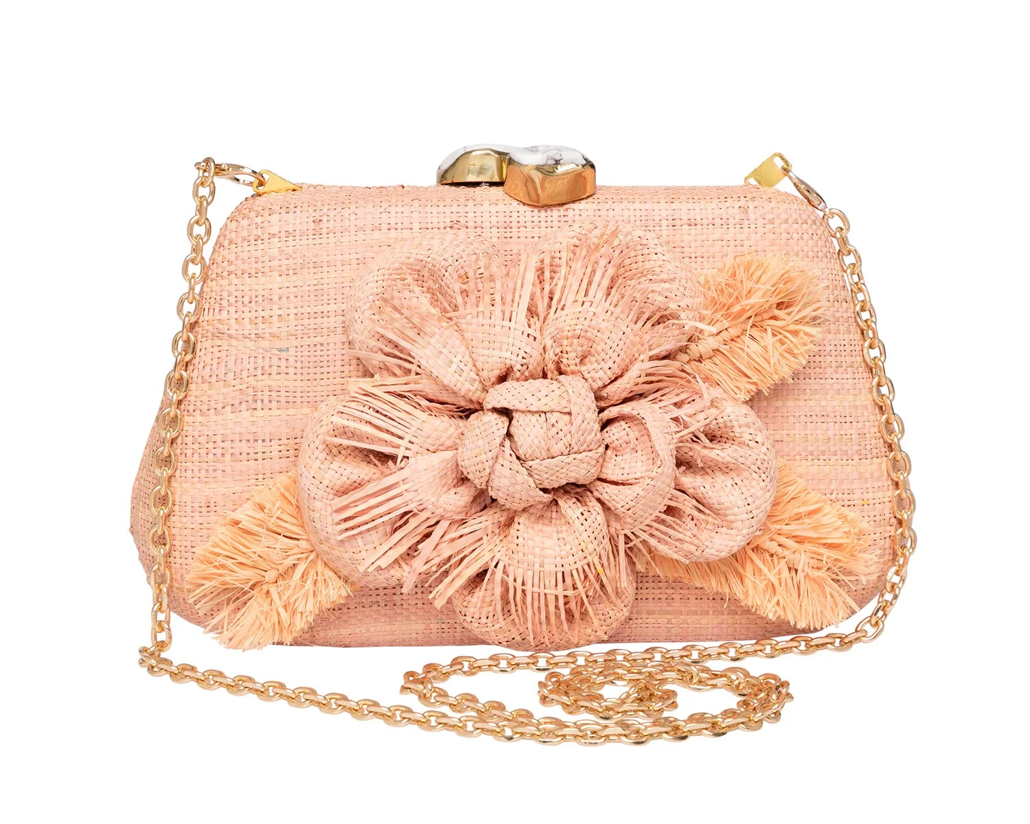 ROSIE Camelia Clutch - Pale Pink