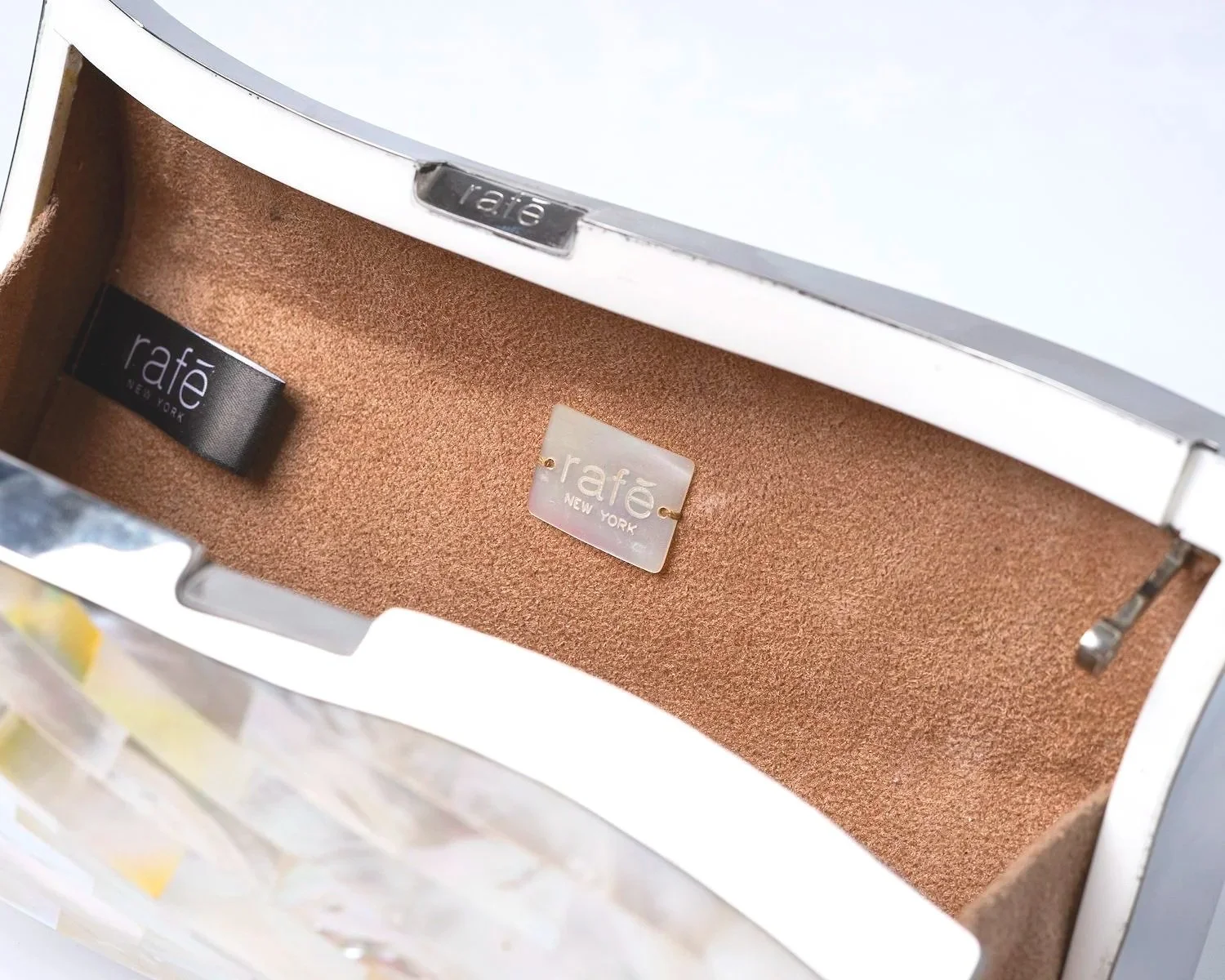 BILBAO Curved Minaudiere - White