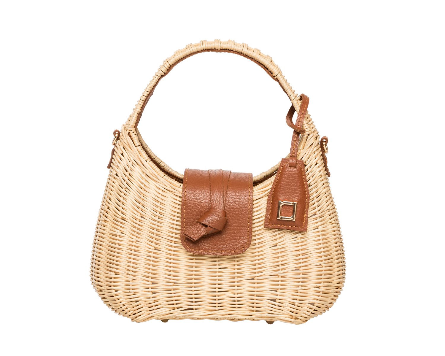 MIKA Top Handle - Natural / Cognac