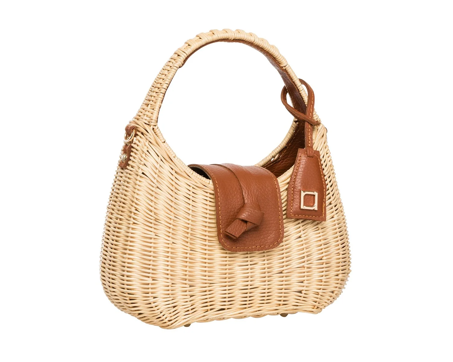 MIKA Top Handle - Natural / Cognac