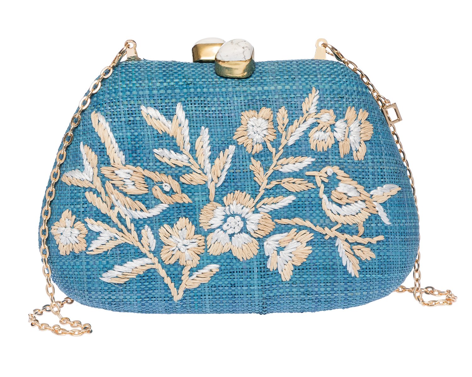 TAMU Bean Clutch - Blue / White