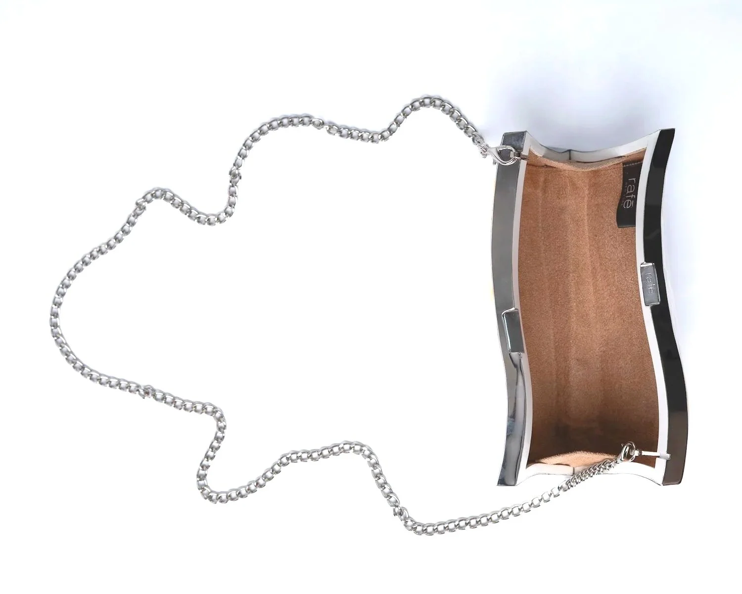 BILBAO Curved Minaudiere - White