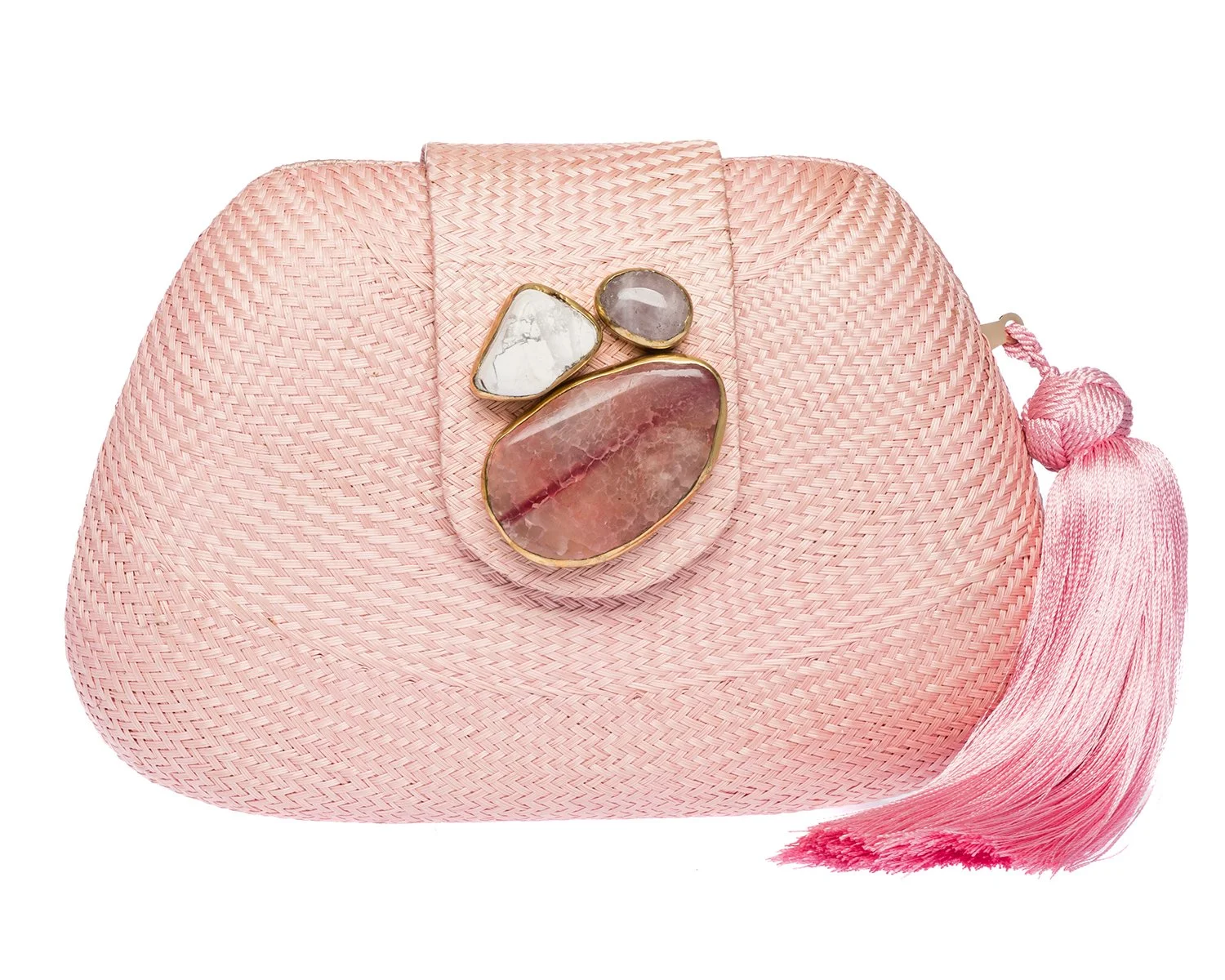 TAMU Bean Clutch - Pale Pink